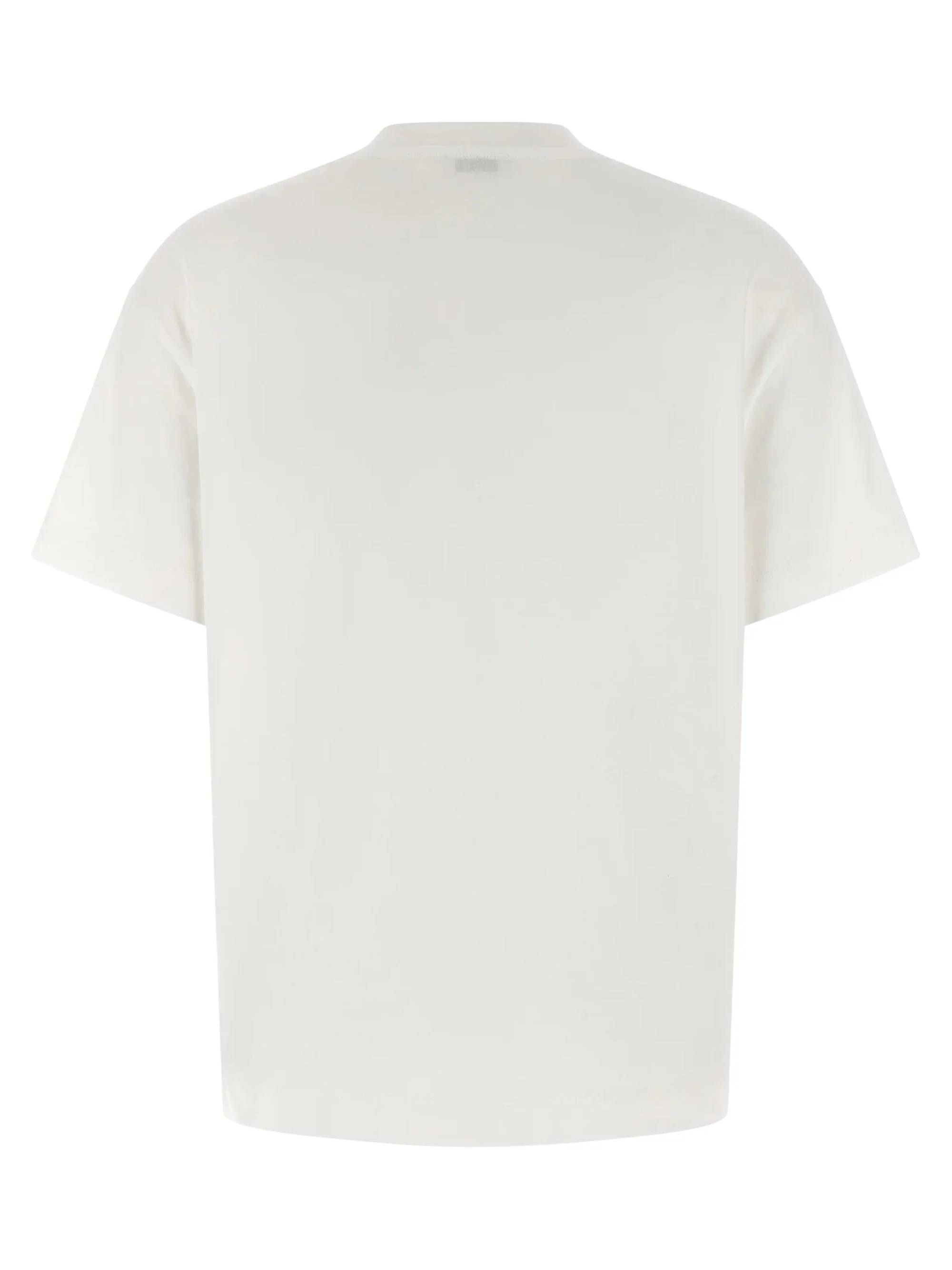 Brunello Cucinelli Cotton T-shirt with Pocket and Jewelry Application - Image 2