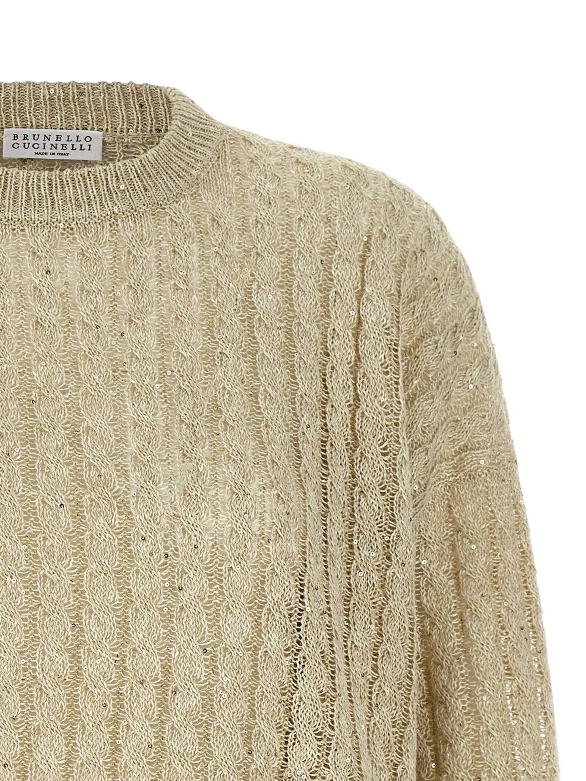 Brunello Cucinelli 'Dazzling Cable' Sweater - Image 3