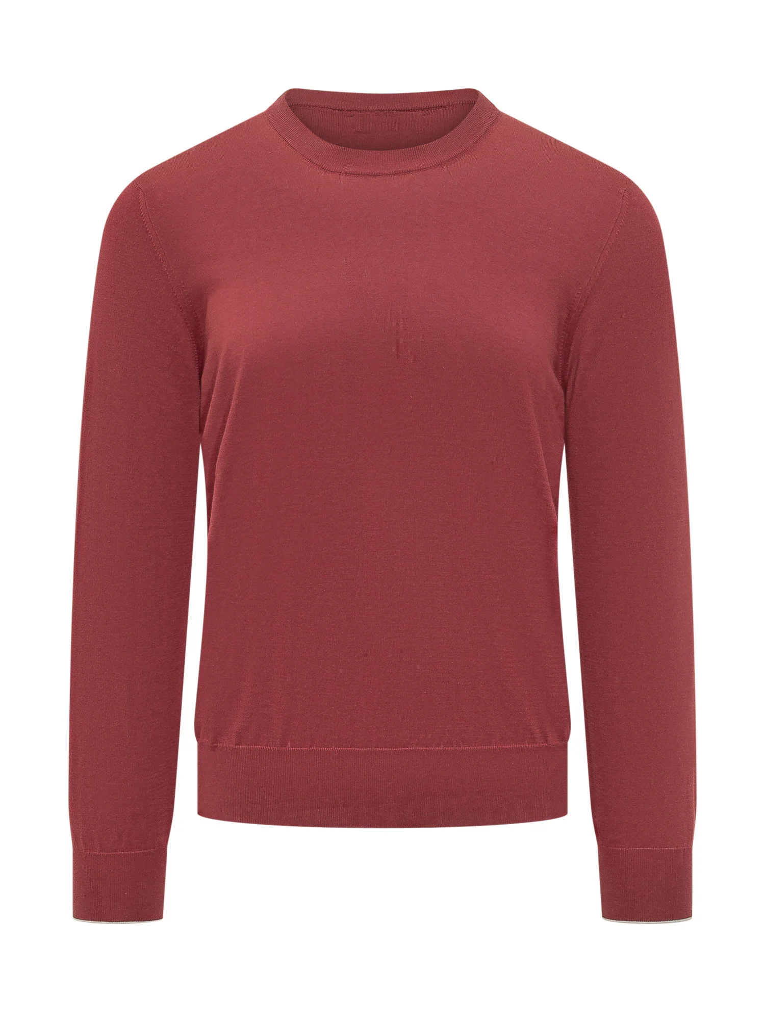 Brunello Cucinelli Giro Neck Long Sleeve Knit Sweater