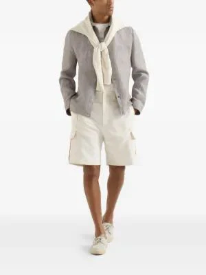 Brunello Cucinelli Linen Jacket for Men - SS26 Collection - Image 3