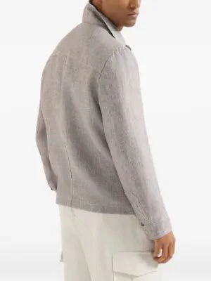Brunello Cucinelli Linen Jacket for Men - SS26 Collection - Image 5