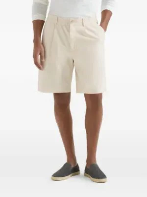 Brunello Cucinelli Men's Cotton Linen Bermuda Shorts - Image 4