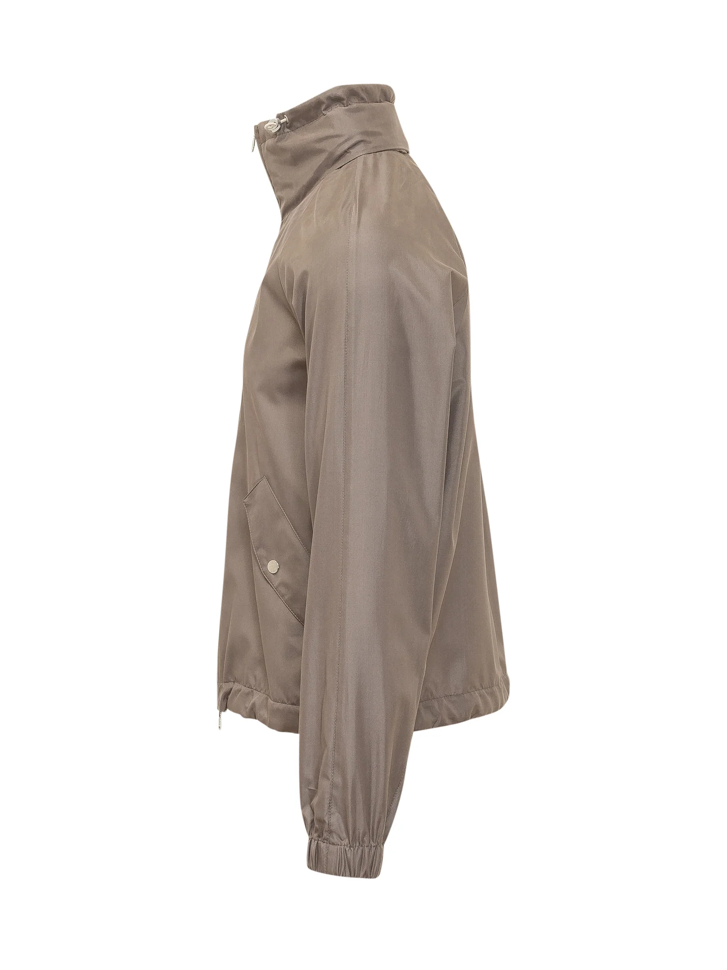Brunello Cucinelli Sophisticated Zip-Up Jacket with High Neck - Image 3