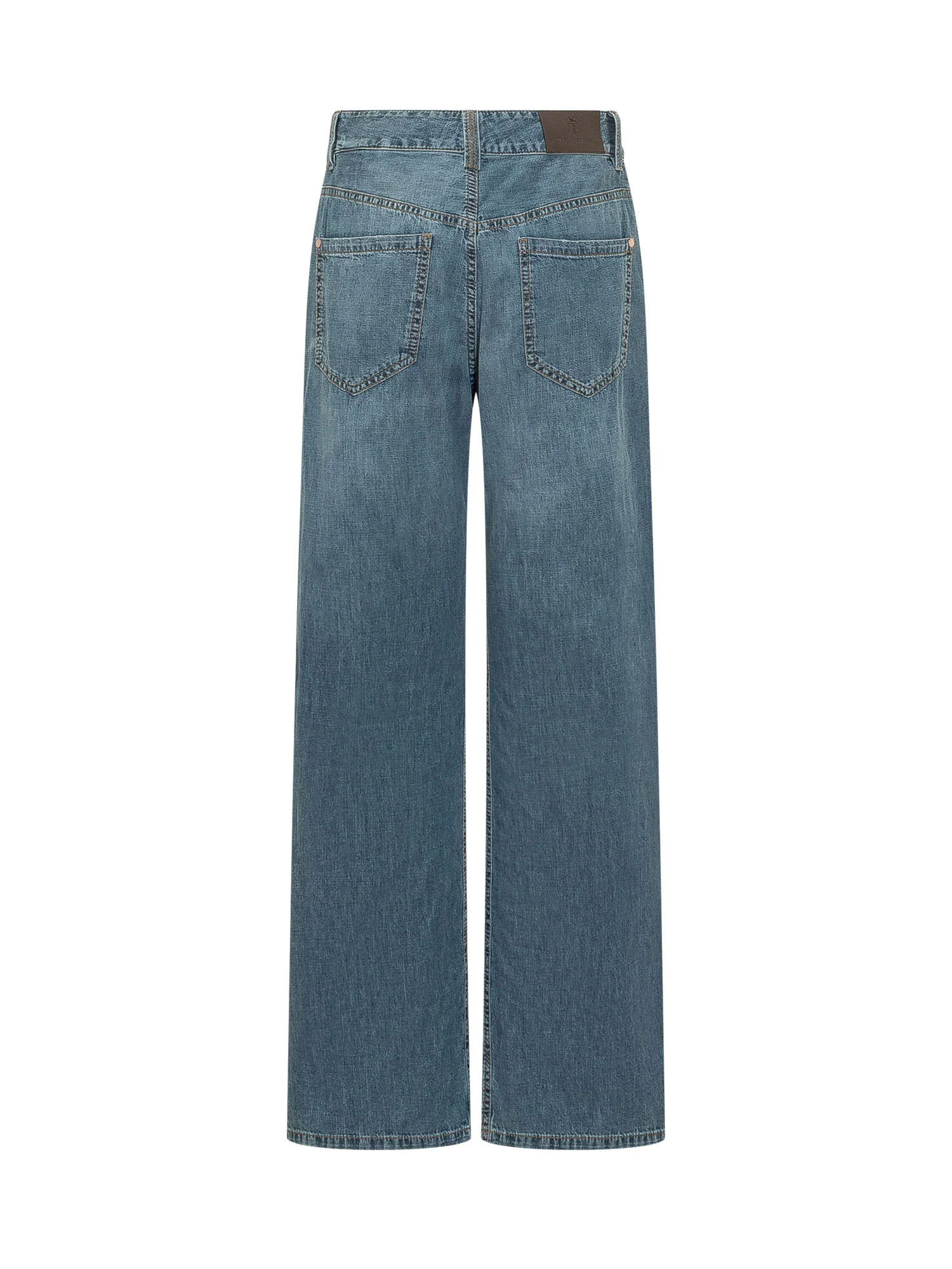 Brunello Cucinelli Straight Leg Vintage Denim Jeans - Image 2