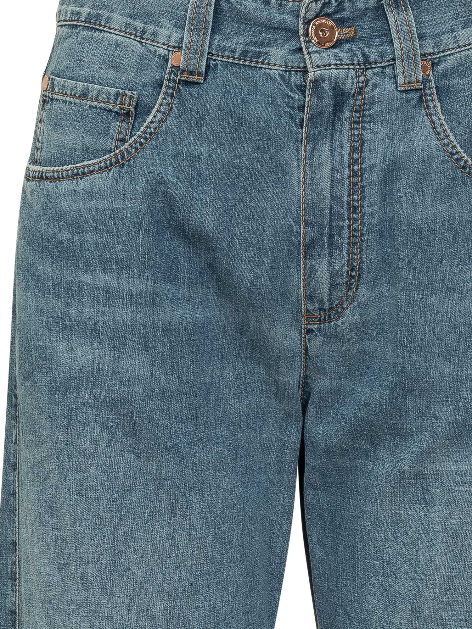 Brunello Cucinelli Straight Leg Vintage Denim Jeans - Image 4