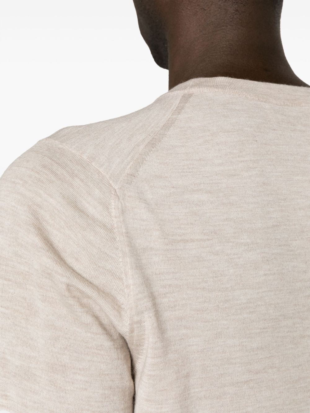 Brunello Cucinelli Sweater in Cashmere Blend Crew NeckOda - Image 4