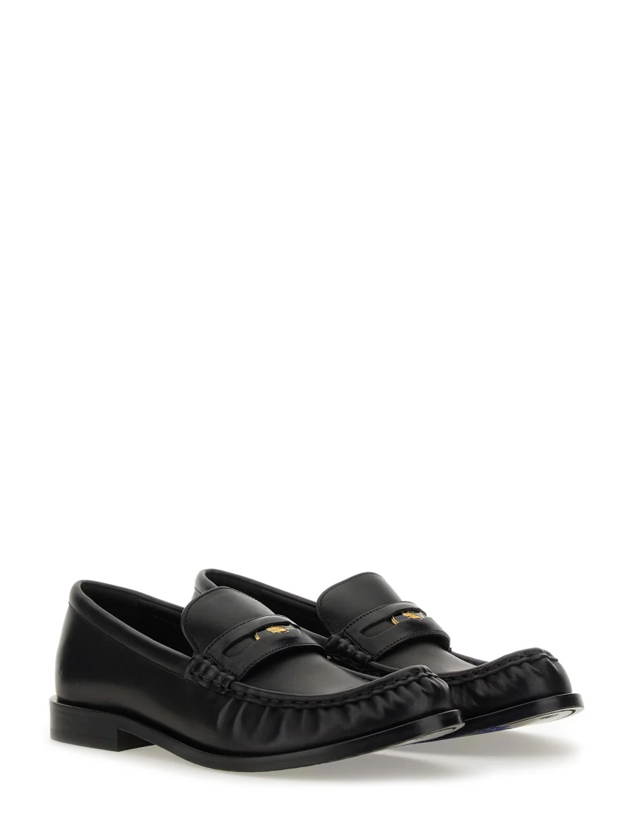 BURBERRY Cadet Grained Calf Leather Penny Loafers - Image 2