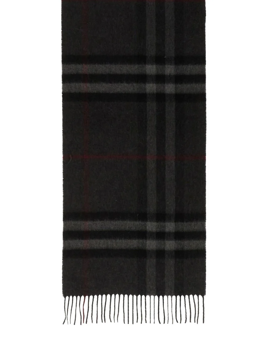 BURBERRY Check Cashmere Scarf - Image 6