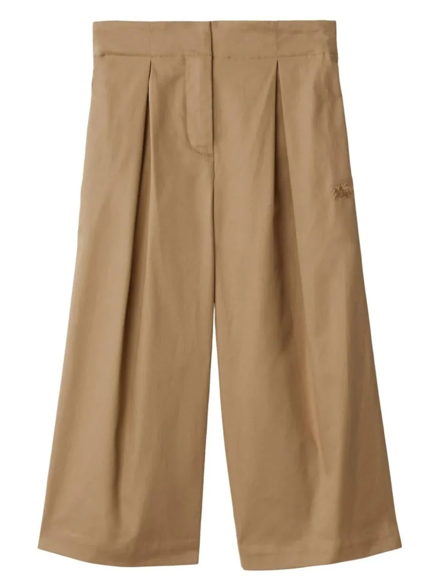 BURBERRY Check Cotton Trousers
