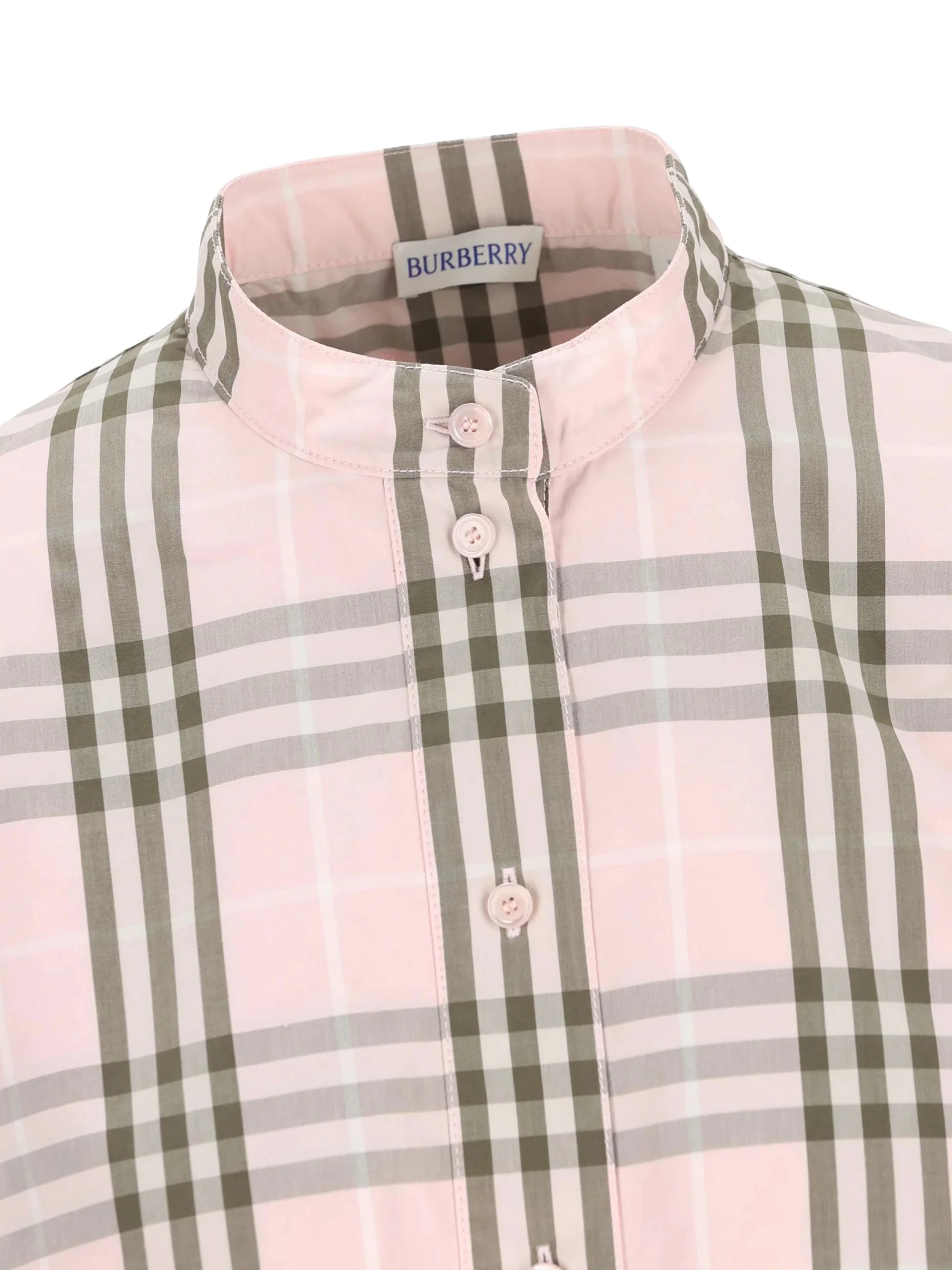Burberry Checked Belted Short Sleeved Mini Dress - Image 4