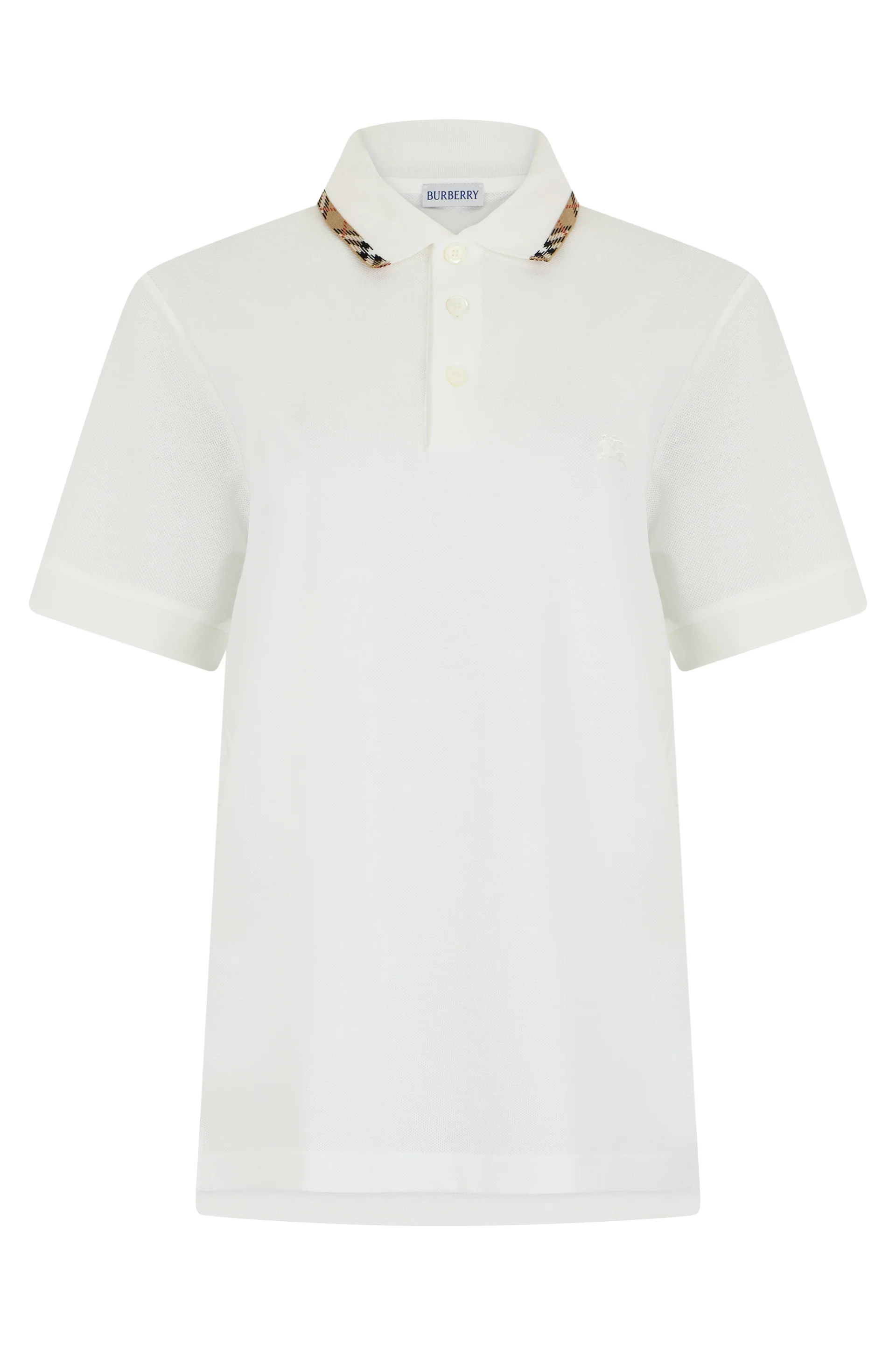 Burberry Cotton Polo with Short Sleeves