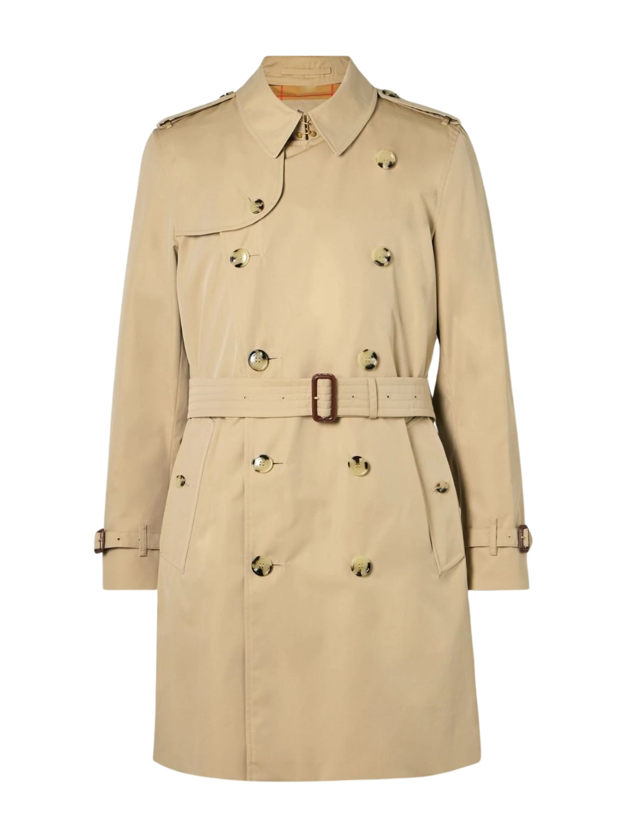 Burberry Double Breasted Belted Trench Coat