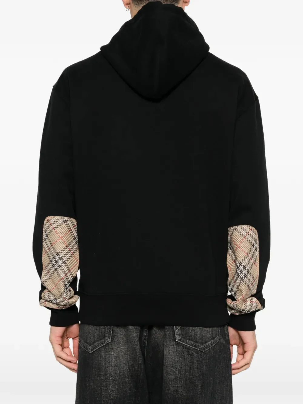 Burberry Drawcord Hooded Handbag with Rib-Knit Trims - Size M - Image 4