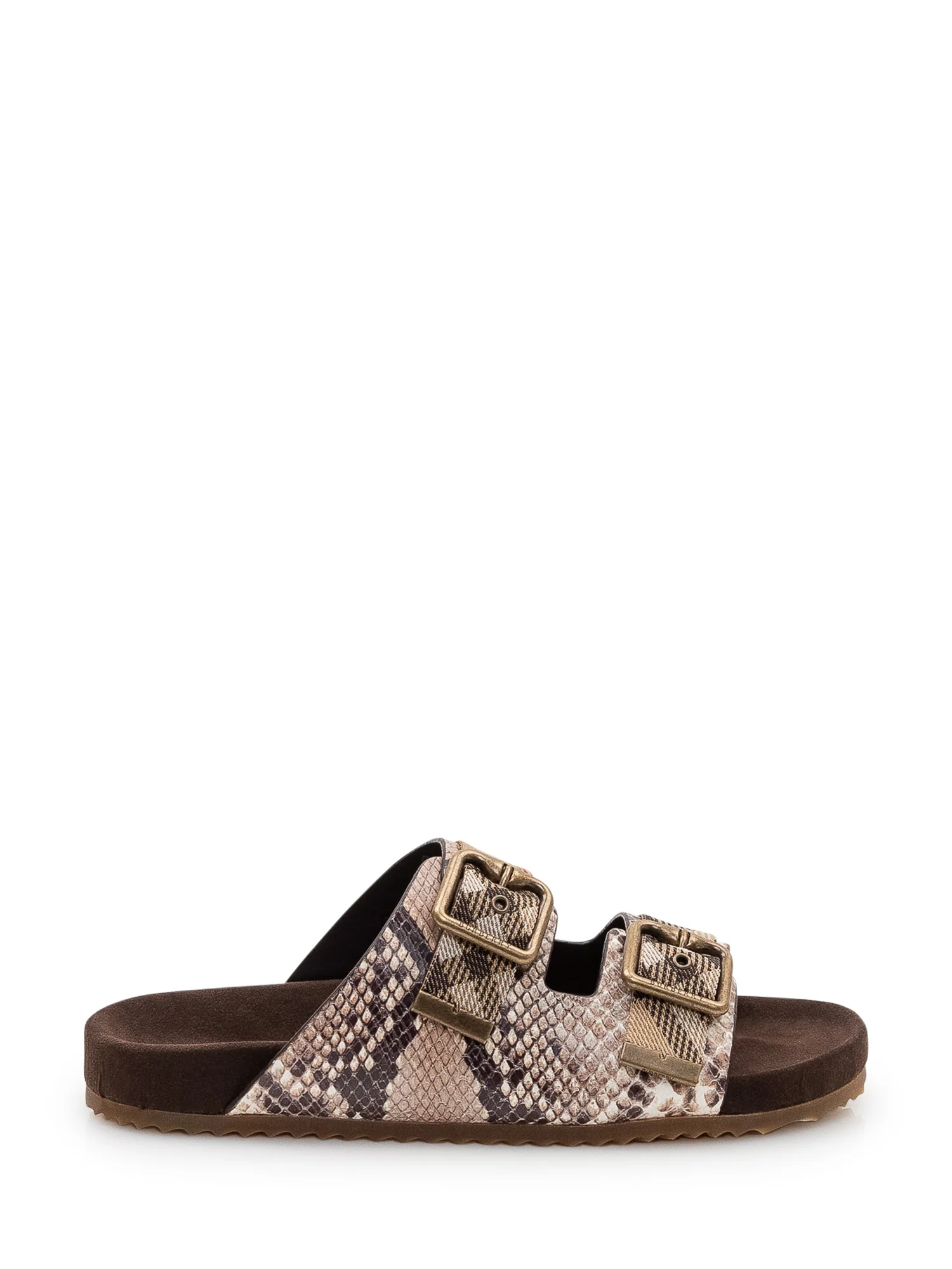 Burberry Dynamic Urchin Sandals with Double Buckles