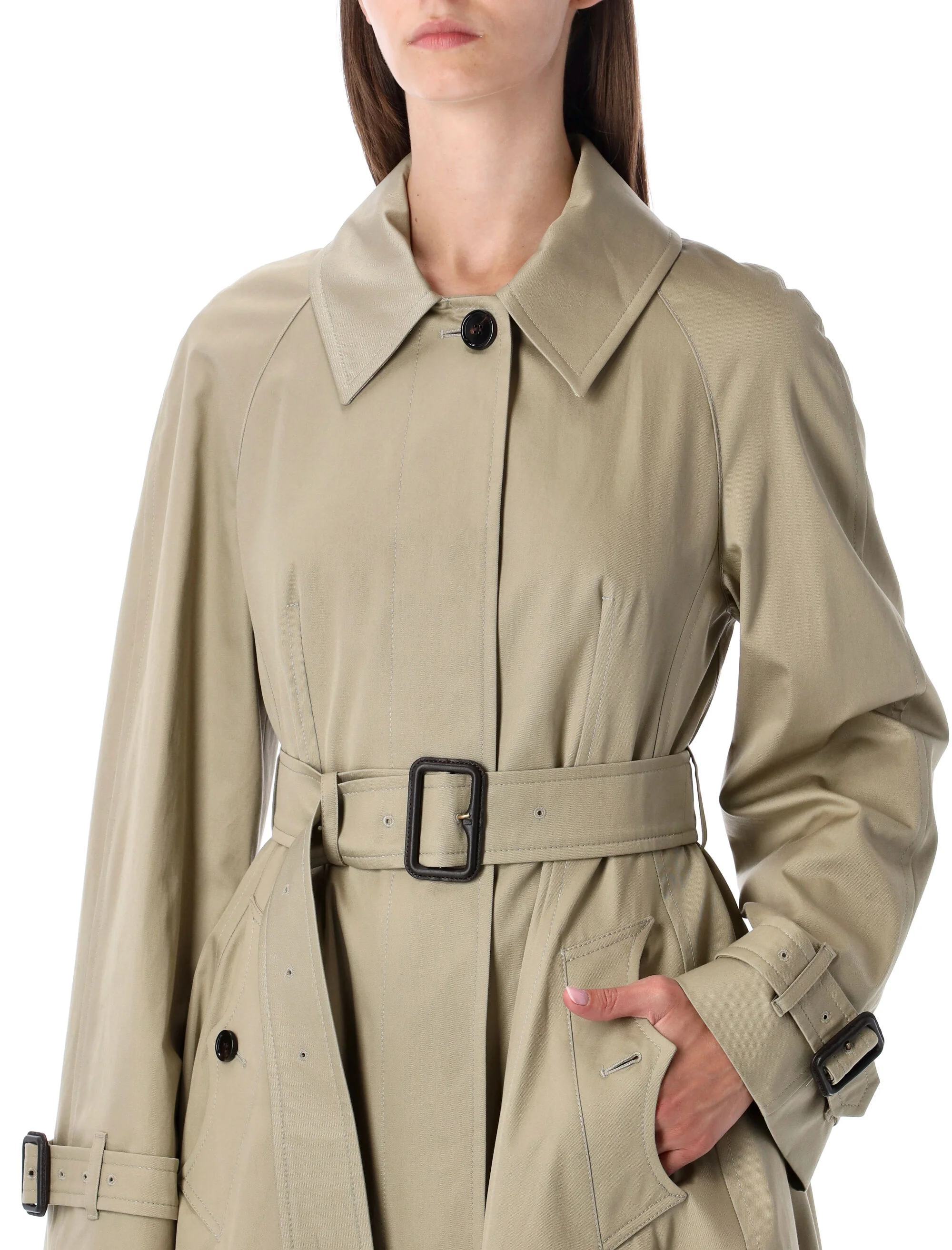 Burberry Ellingham Belted Cotton-gabardine Trench Coat - Image 3