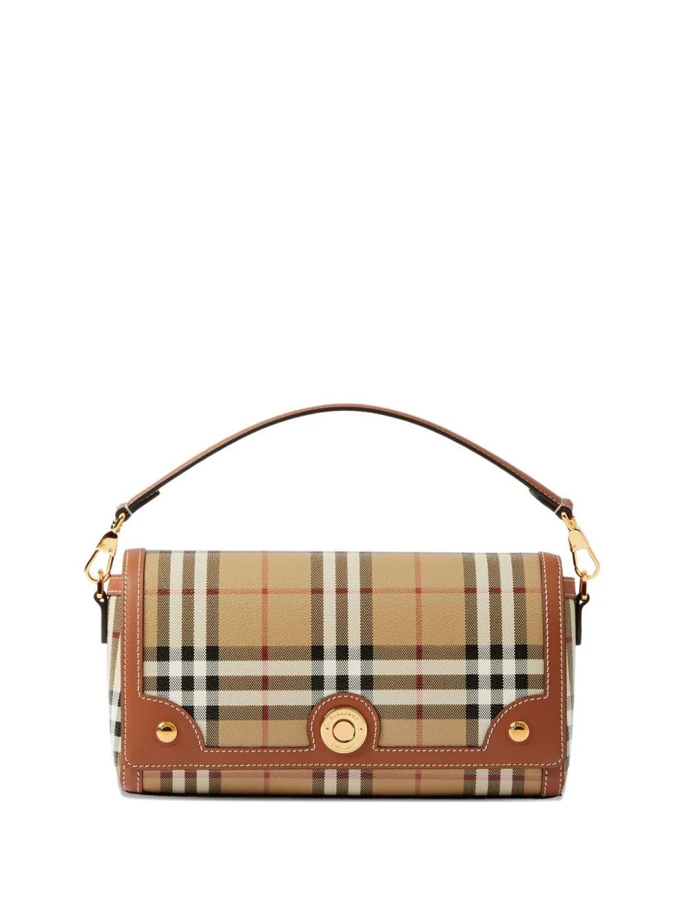 Burberry Handbag with Adjustable and Removable Shoulder Strap and All-over Check Motif in Cotton Blend for Women - Image 5