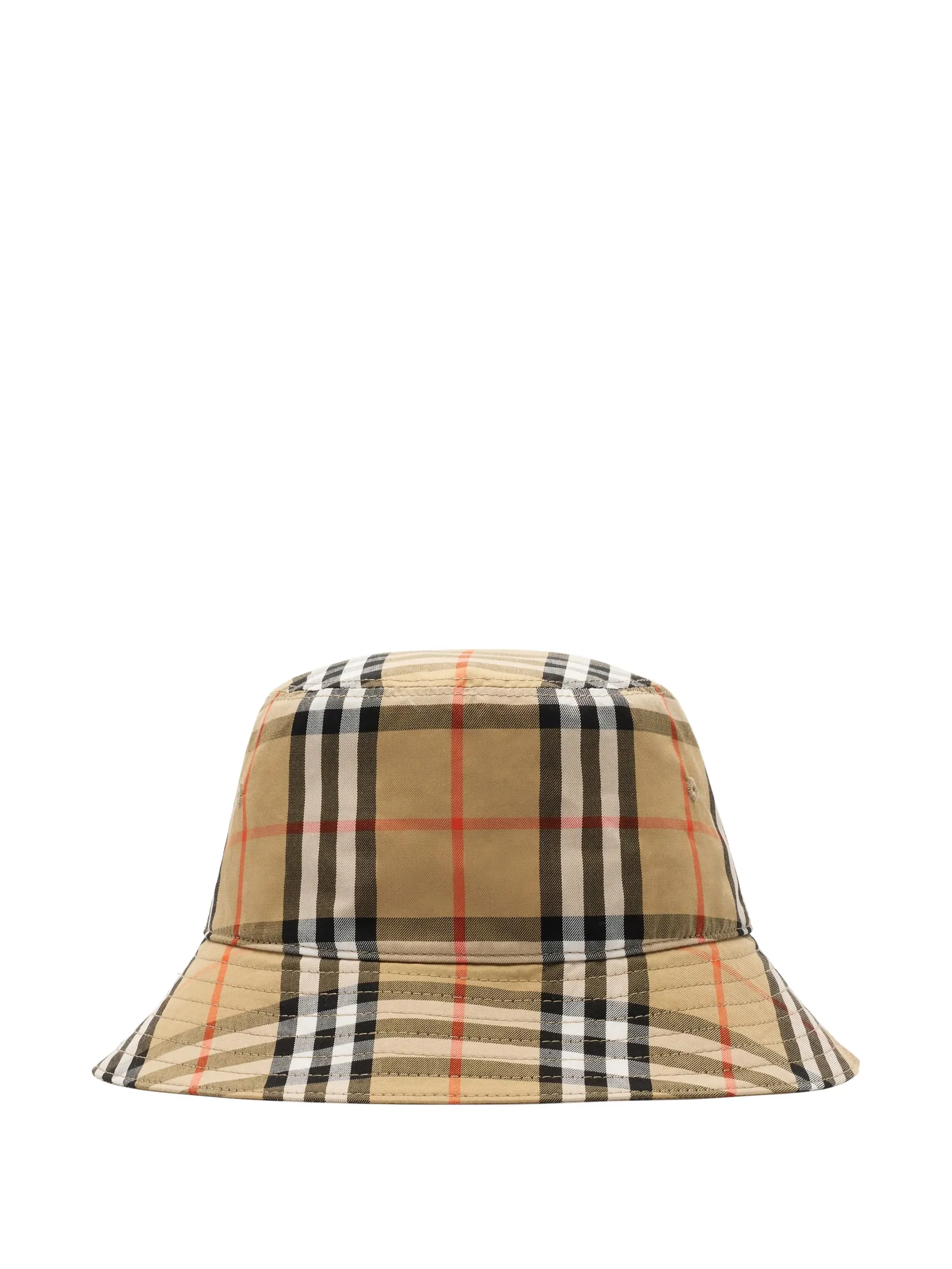 Burberry Kids Boys' Cotton Twill Bucket Hat with Classic Check