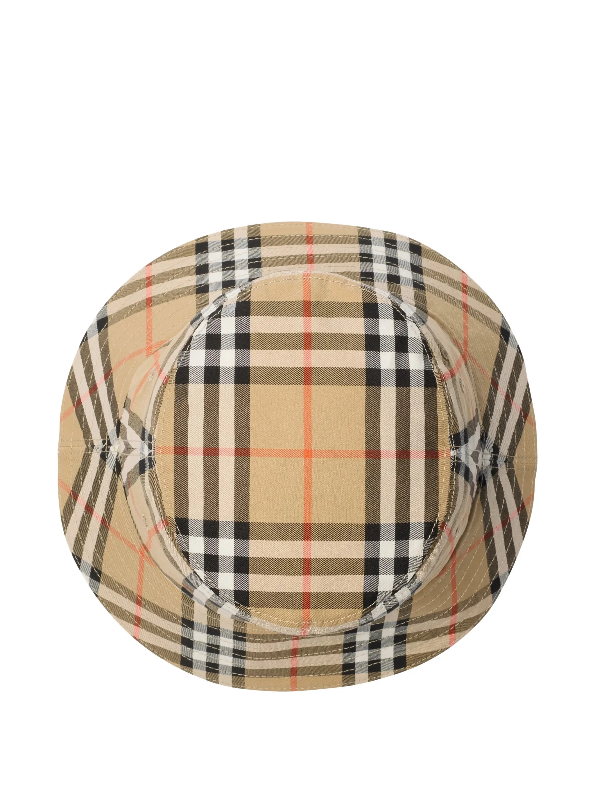Burberry Kids Boys' Cotton Twill Bucket Hat with Classic Check - Image 2