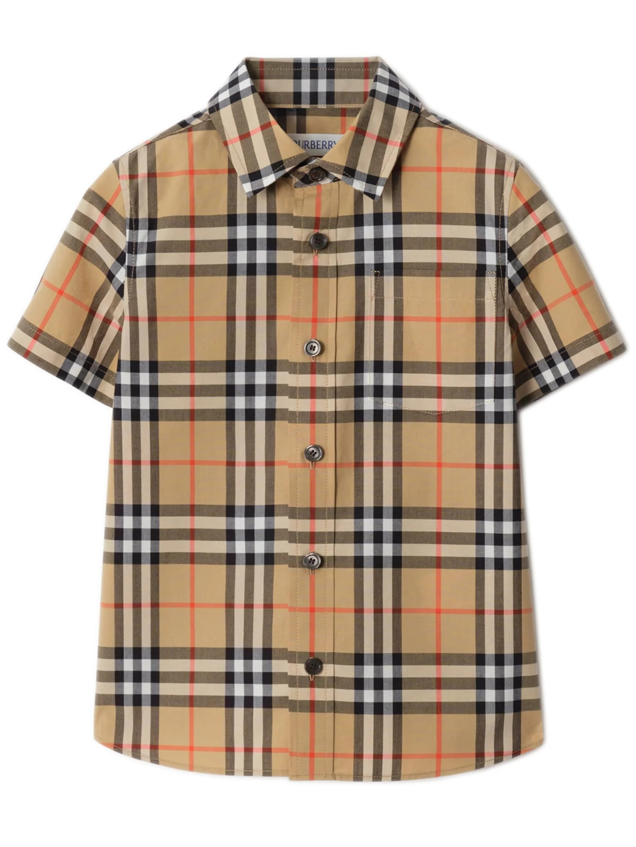 Burberry Kids Kids Short-Sleeved Button-Up Shirt