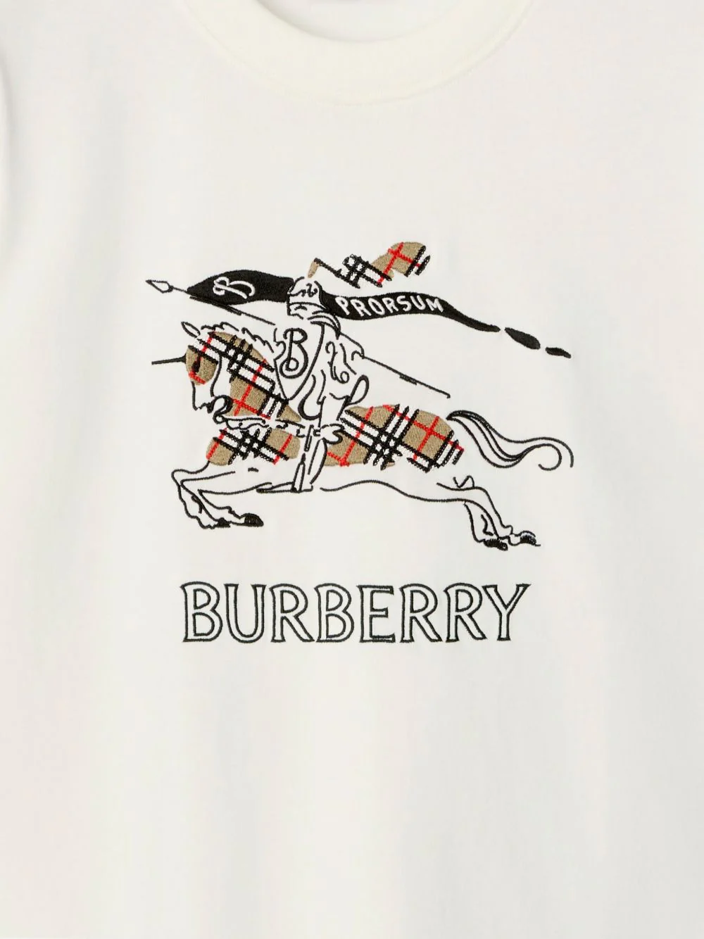 Burberry Lightweight Cotton Jersey T-Shirt with Ribbed Collar - Image 4