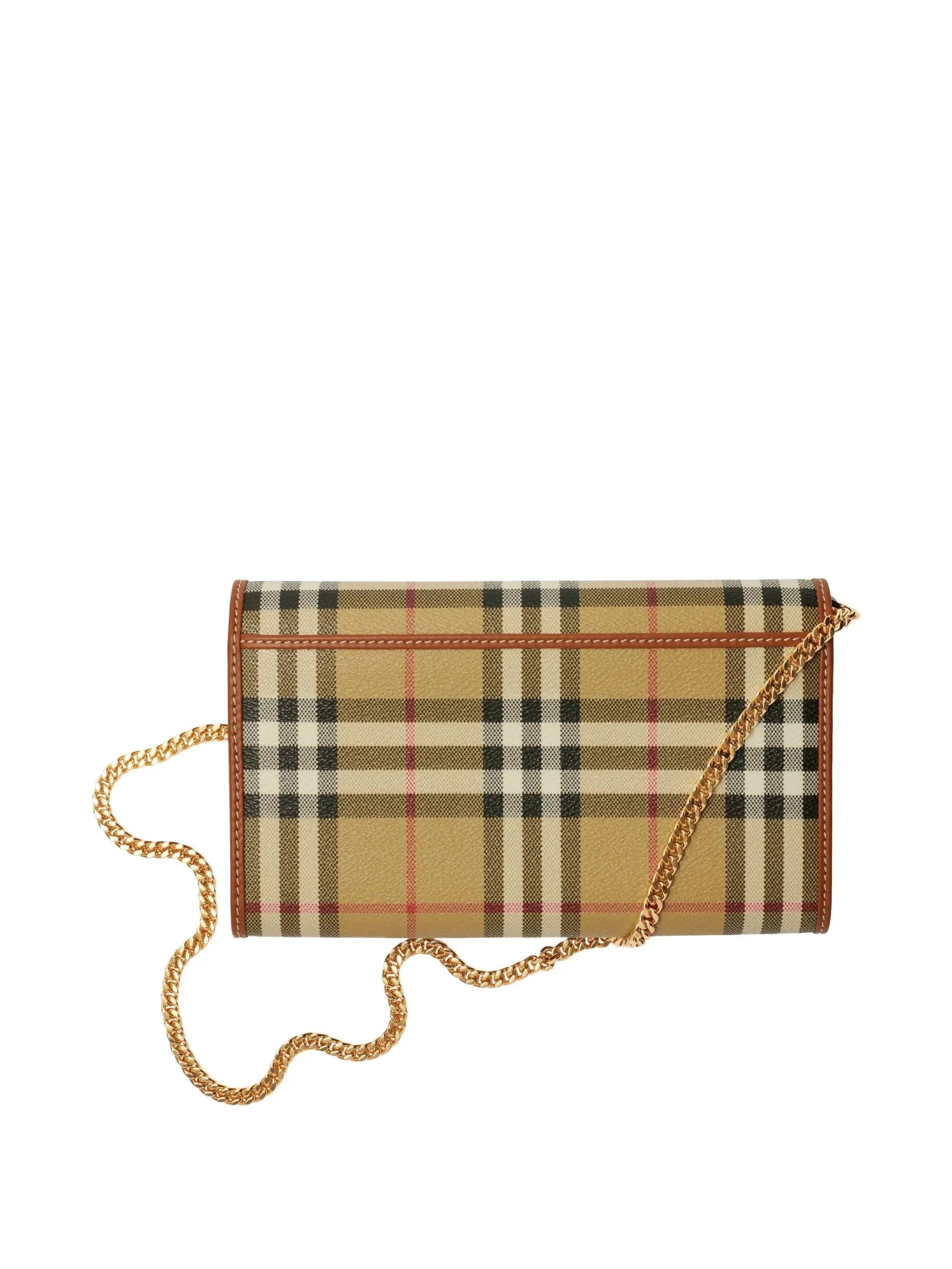 Burberry Mini Chain Strap Wallet with Snap Closure - Image 2