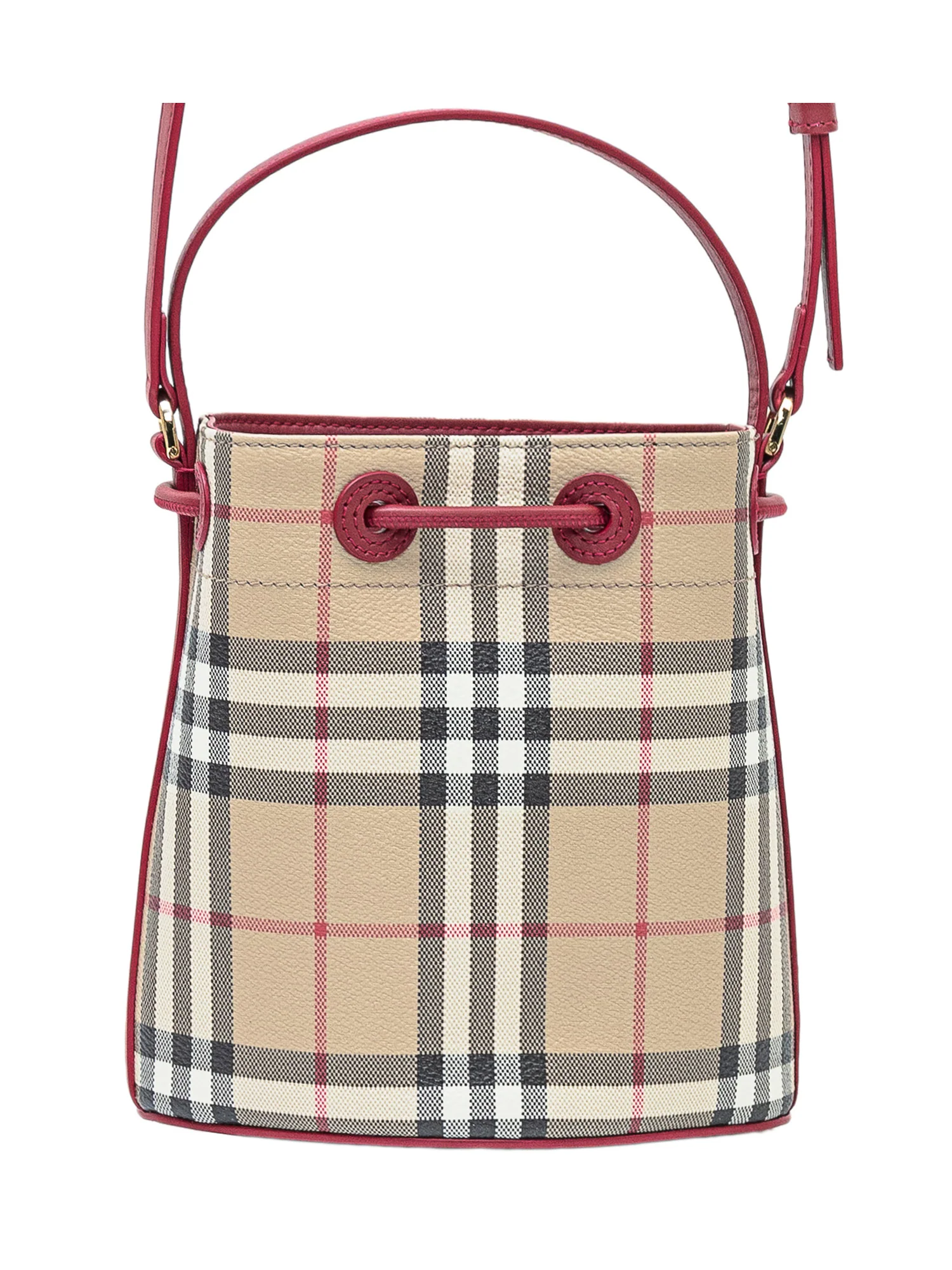 Burberry Mini Checkerboard Bucket Bag - Image 4