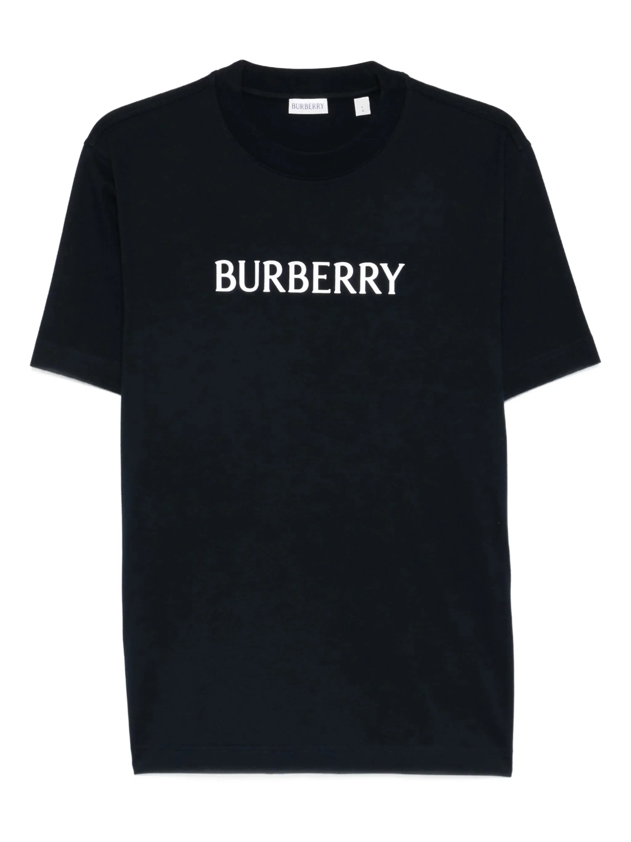 Burberry Rib-Knit Neckline T-Shirt in Size M