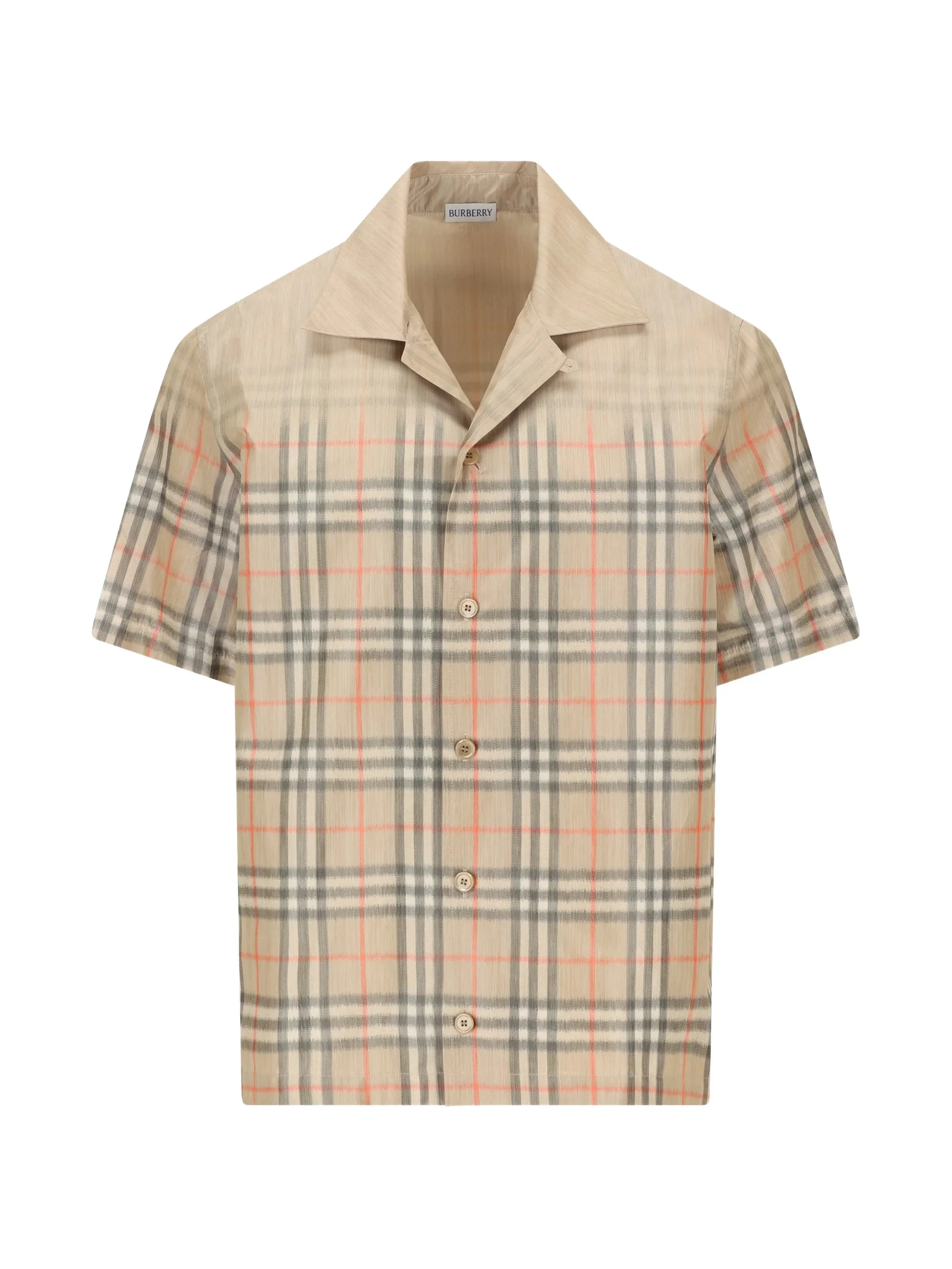 Burberry Short Sleeve Button-Down Shirt - Size M