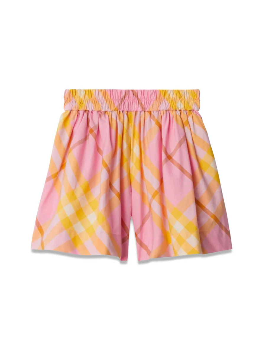 BURBERRY Vintage-Check Print Cotton Shorts