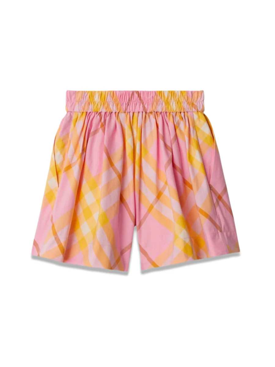 BURBERRY Vintage-Check Print Cotton Shorts - Image 2