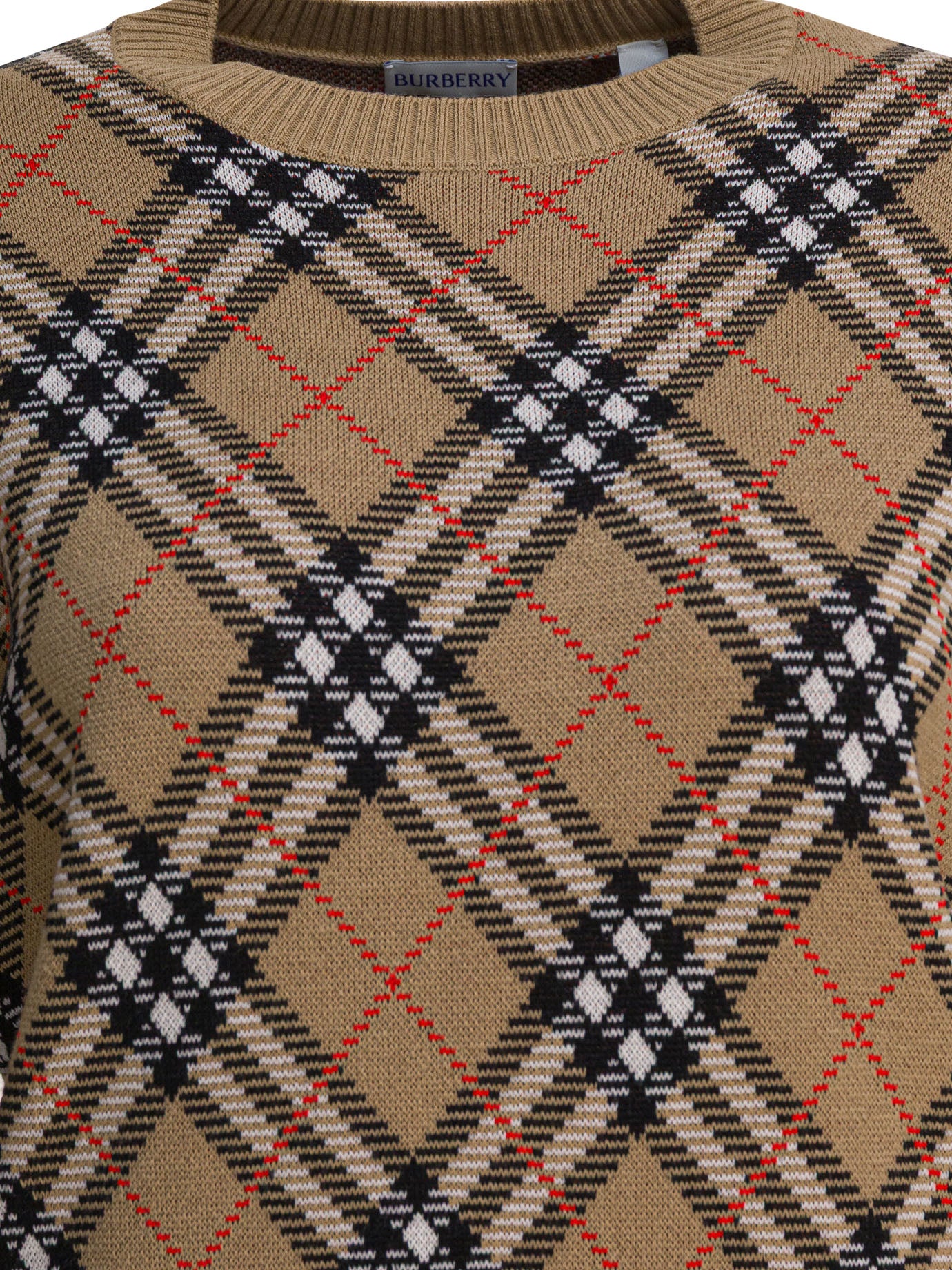 BURBERRY Wool Blend Crew Neck Sweater - Image 3