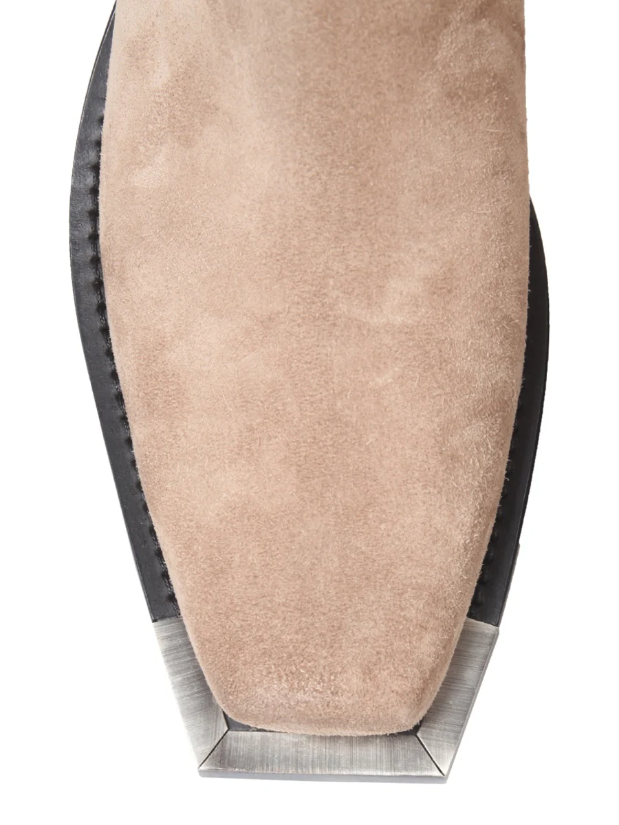 BUTTERO Square-toe Suede Ankle Boots - Image 3