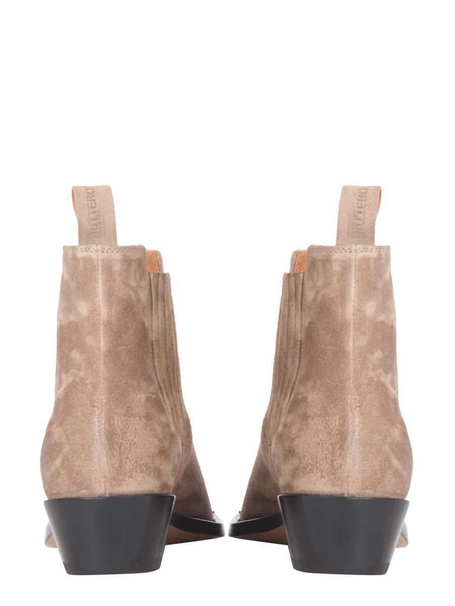 BUTTERO Square-toe Suede Ankle Boots - Image 4