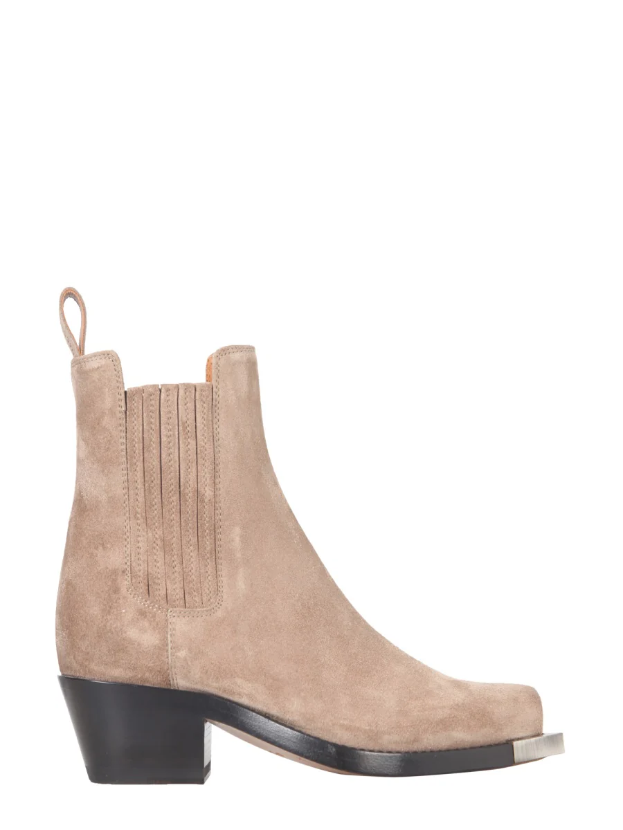 BUTTERO Square-toe Suede Ankle Boots - Image 5