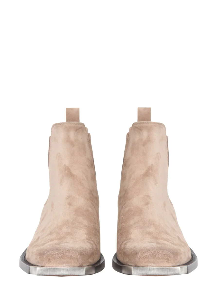 BUTTERO Square-toe Suede Ankle Boots - Image 6