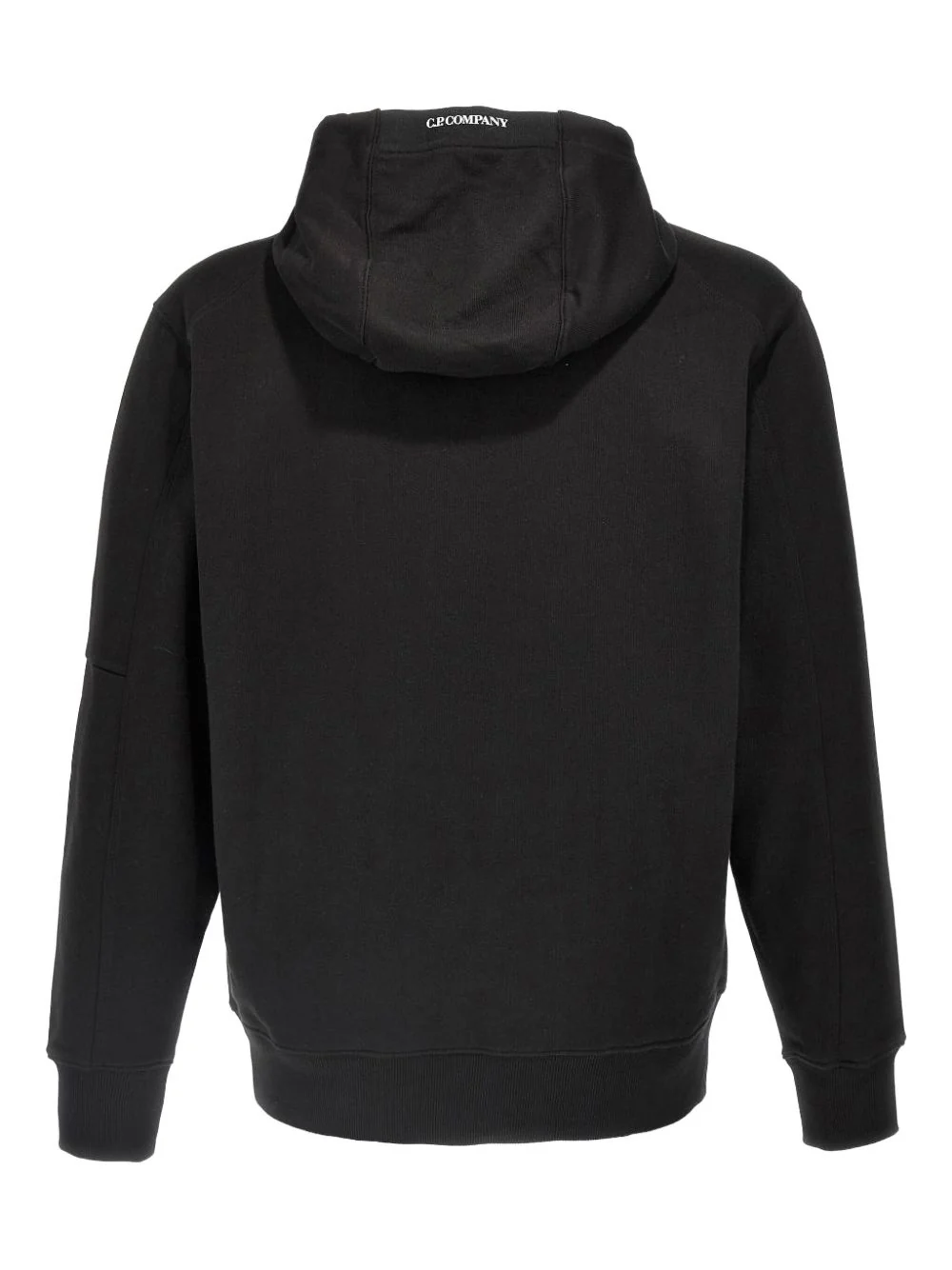 C.p. Company Classic Hooded Cotton Hoodie with Zip Sleeve Pocket - Image 6