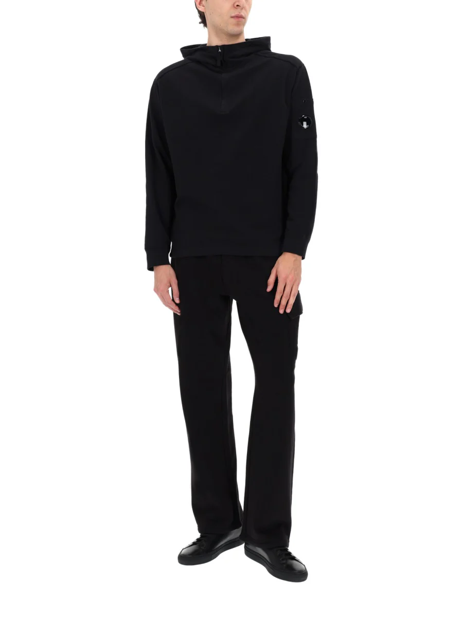 C.P. COMPANY Diagonal Raised Fleece Cargo Sweatpants - Image 2
