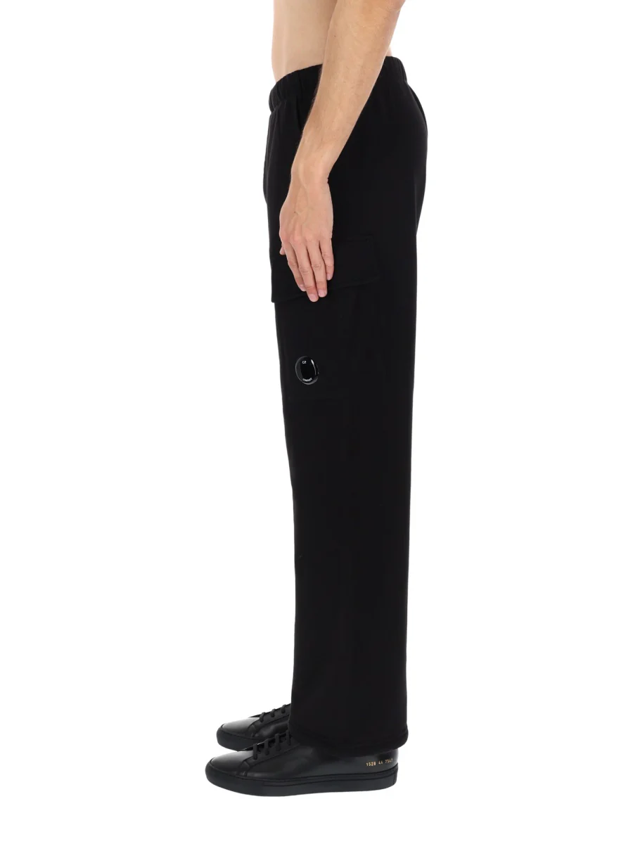 C.P. COMPANY Diagonal Raised Fleece Cargo Sweatpants - Image 4