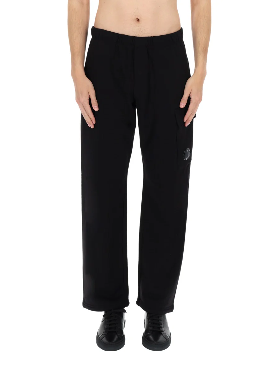 C.P. COMPANY Diagonal Raised Fleece Cargo Sweatpants - Image 6