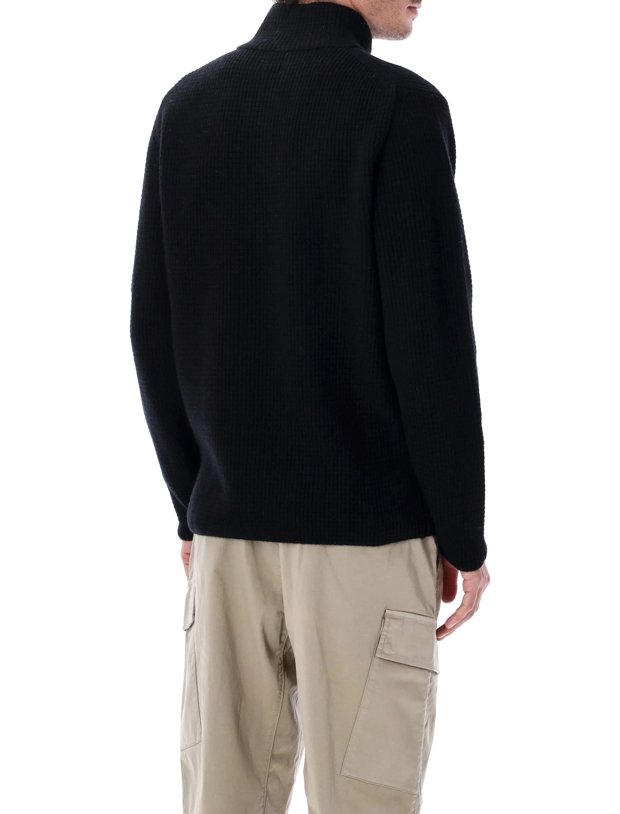 C.P. COMPANY Half Zip Lambswool Jumper - Image 2