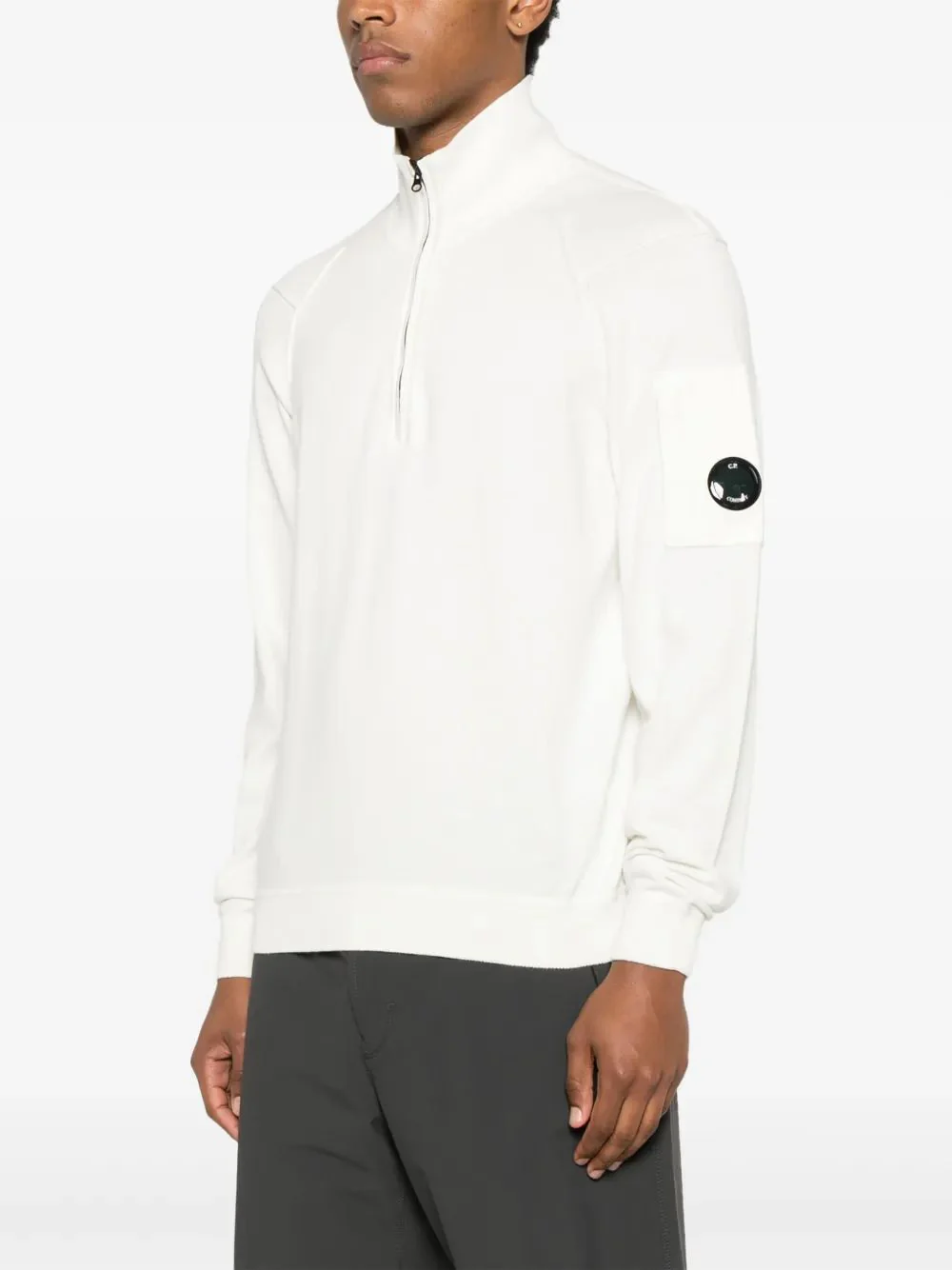 C.p. Company Half Zip Lens Knit for Men - SS25 Collection - Image 3