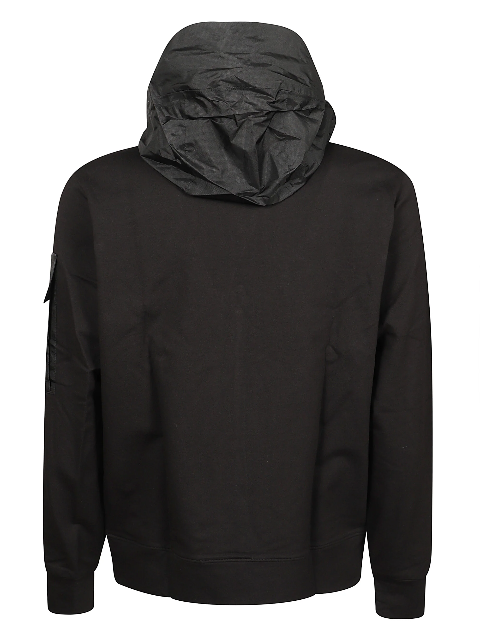 C.p. Company Zip Fastening Hooded Sweatshirt with Logo Patch and Front Pockets - Image 2