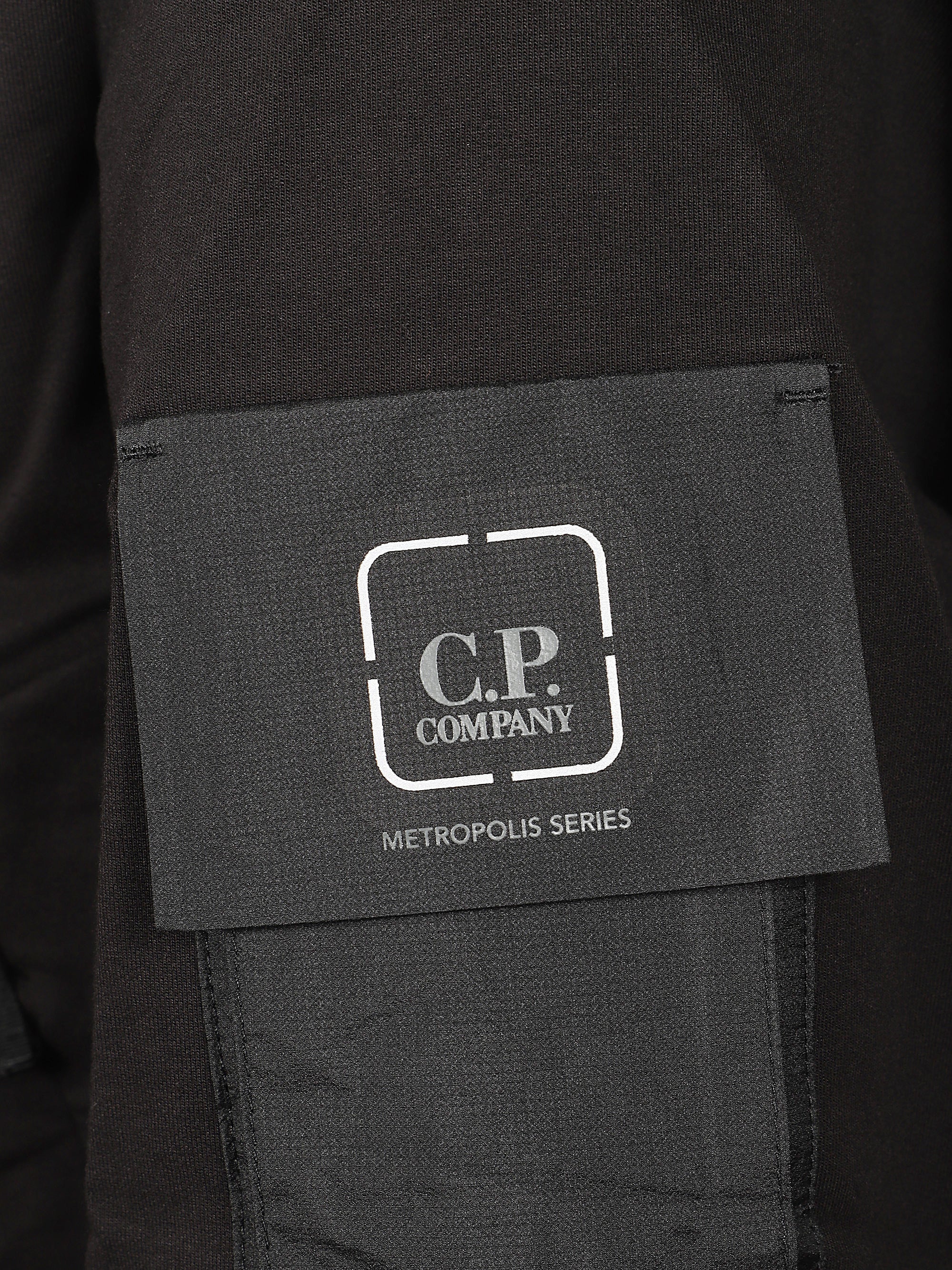 C.p. Company Zip Fastening Hooded Sweatshirt with Logo Patch and Front Pockets - Image 3