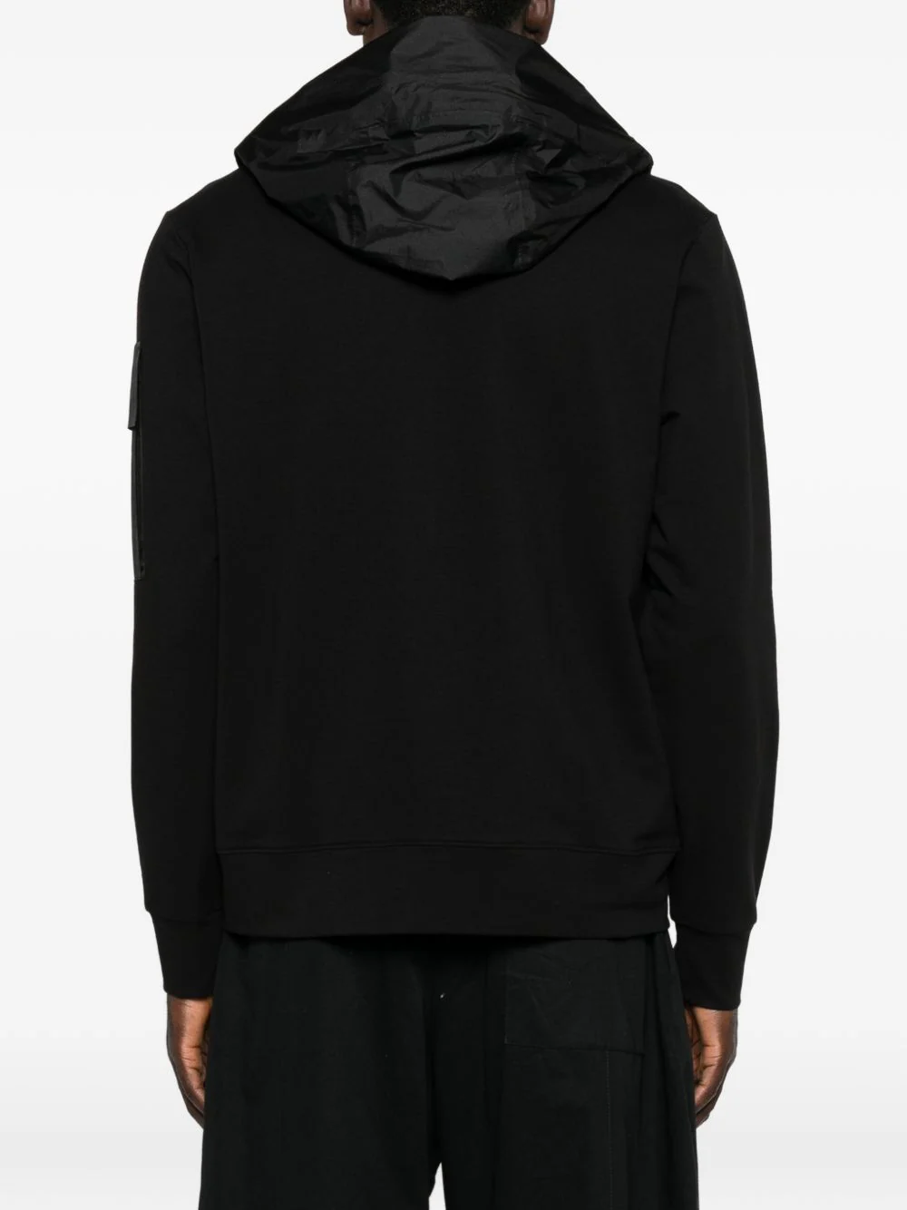 C.p. Company Zip Fastening Hooded Sweatshirt with Logo Patch and Front Pockets - Image 5