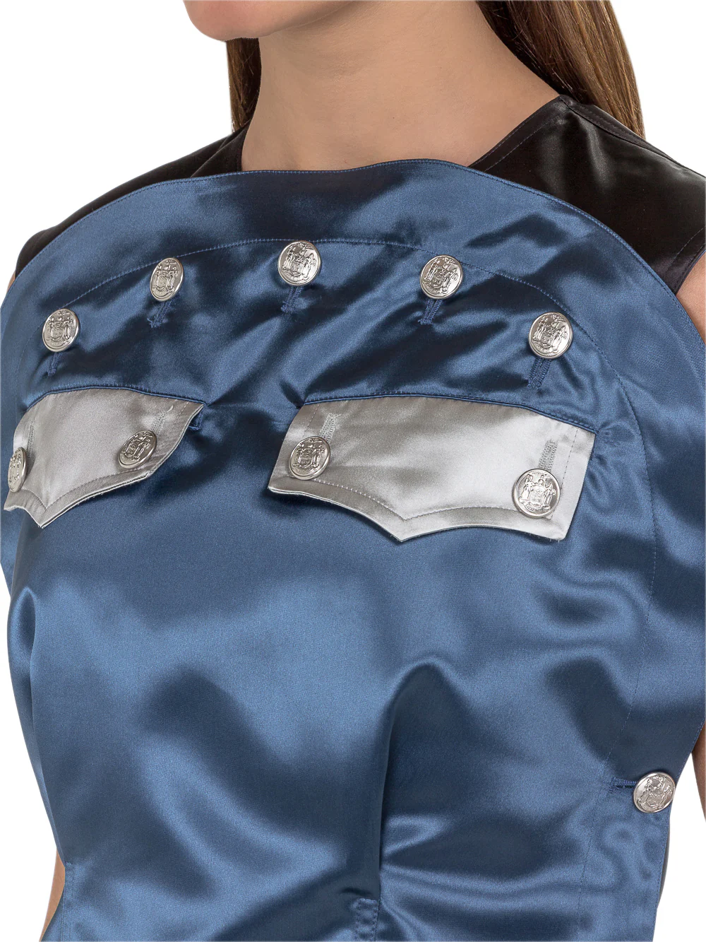 Calvin Klein 205w39nyc Satin Top with Button Details - Image 2