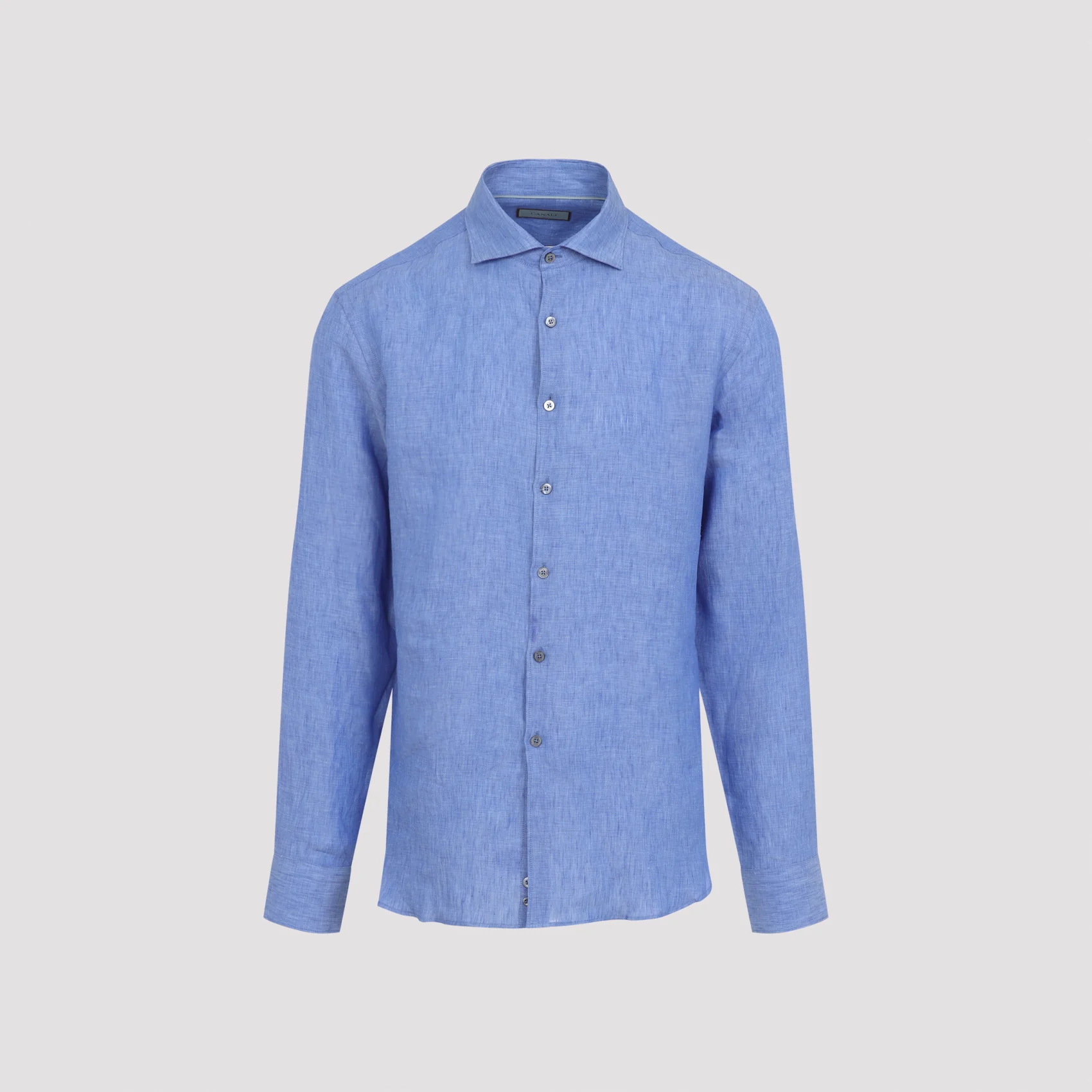Canali Men's Linen Regular-fit Shirt - Image 7