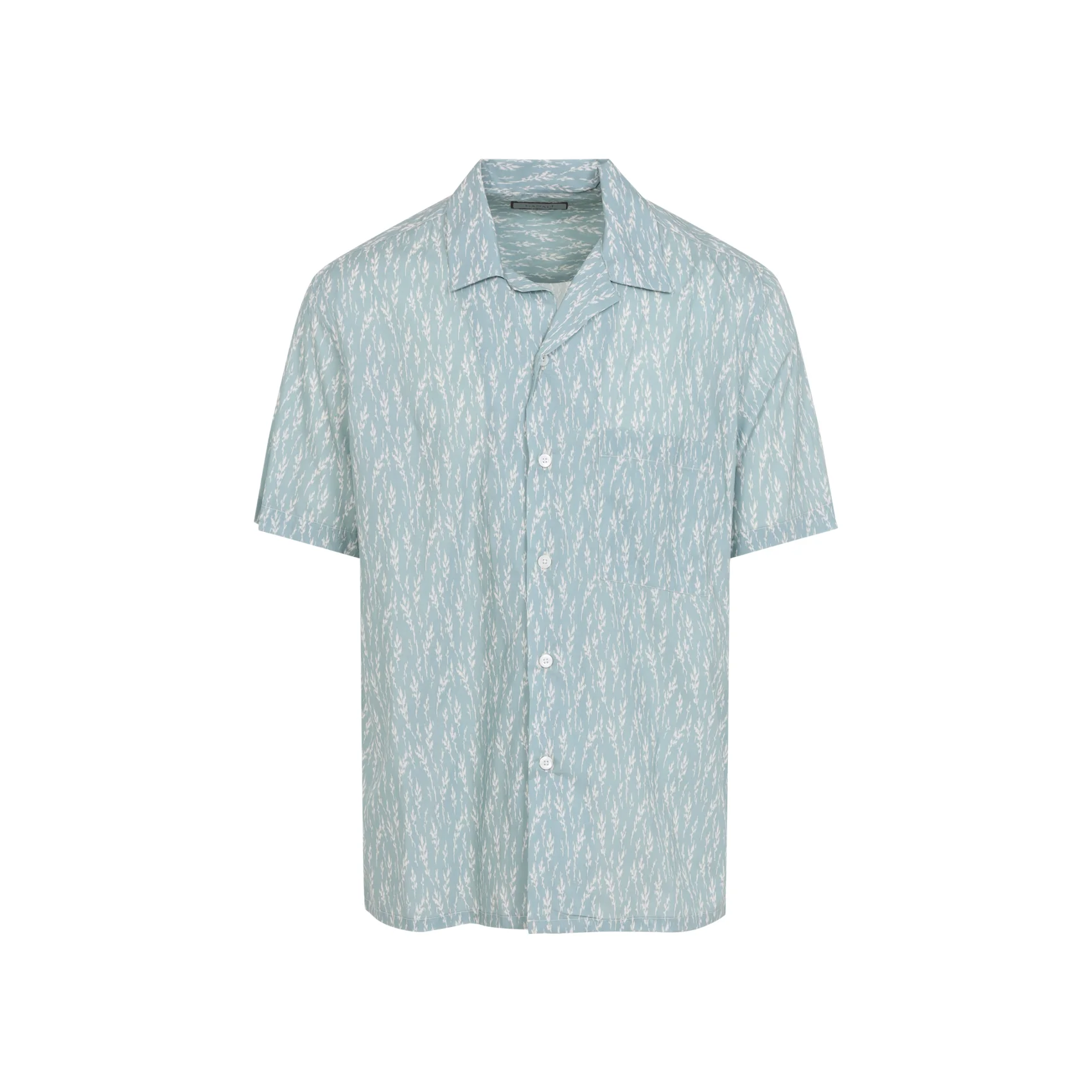 Canali Printed Linen and Cotton Boxy-fit Shirt - Image 2