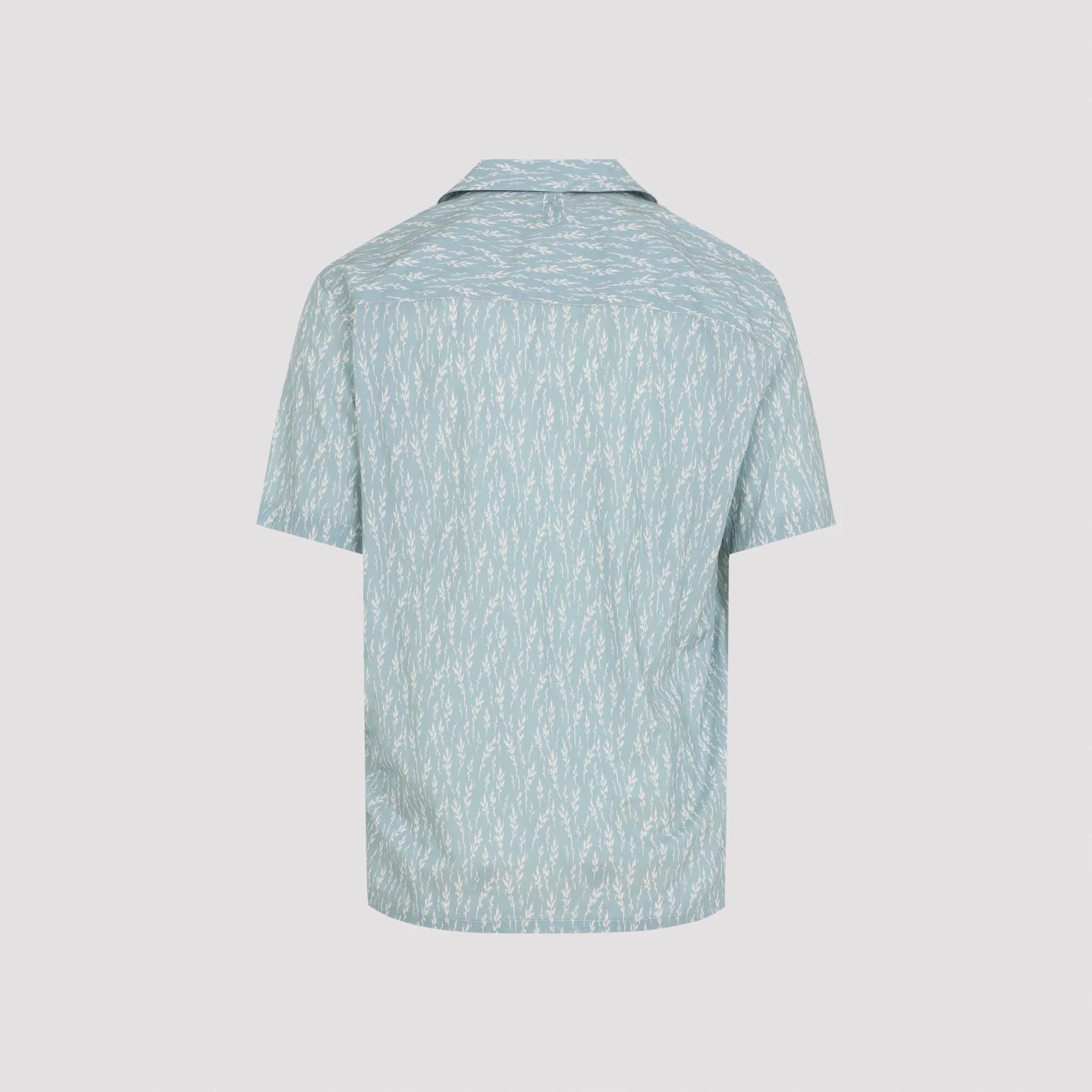 Canali Printed Linen and Cotton Boxy-fit Shirt - Image 4
