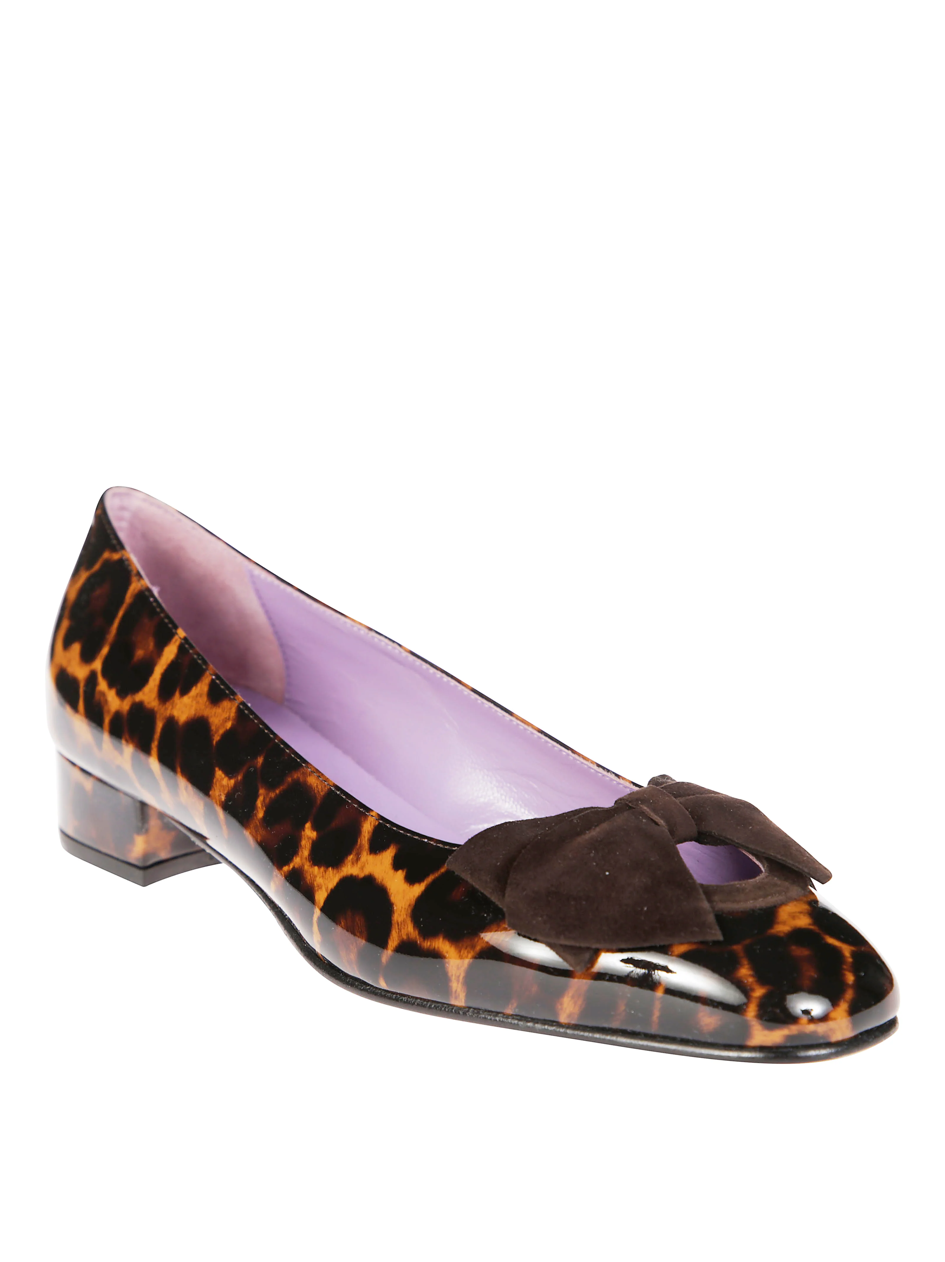 Carel Leopard Print Suede Ballerina Flats for Women - Image 2