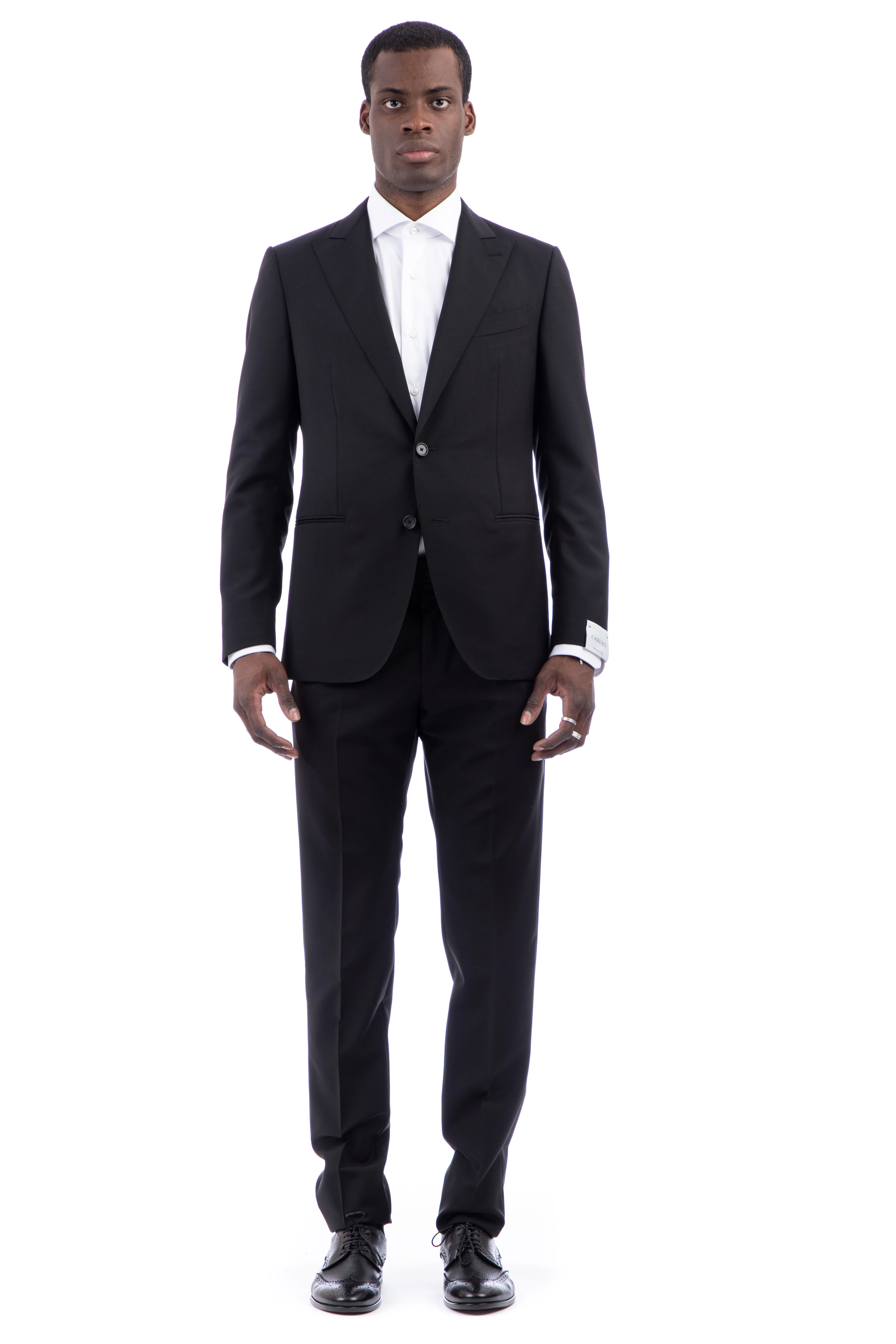 Caruso Tailored Slim Fit Trousers - Miura Drop 8R